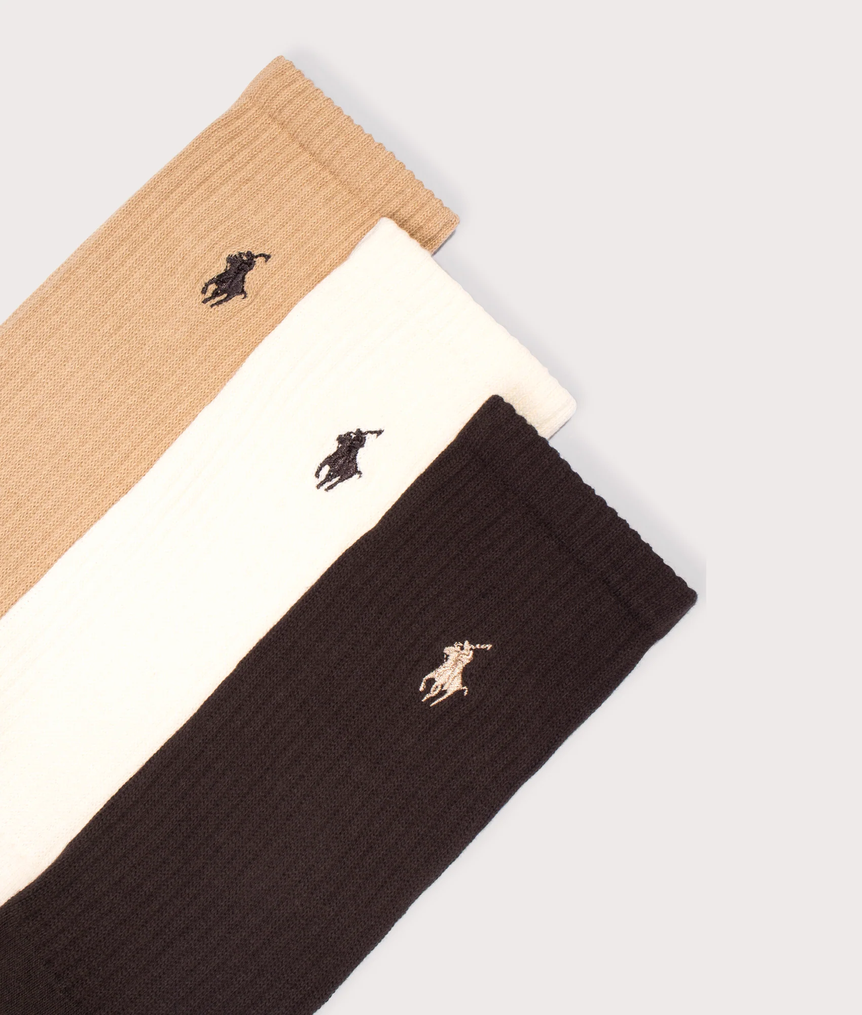 3 Pack of Cotton Blend Crew Socks - Image 2
