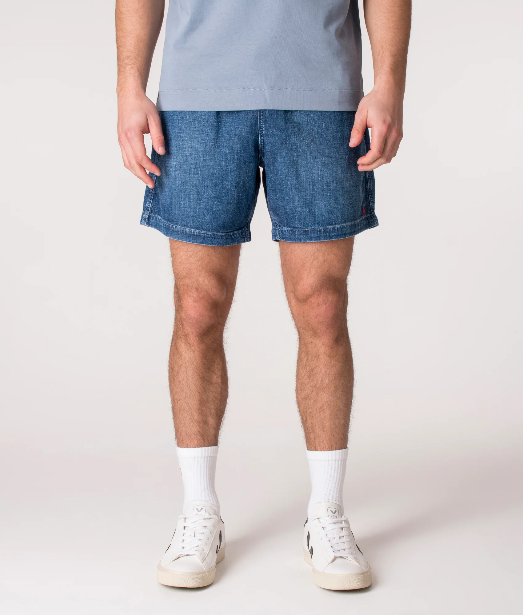 Regular Fit 6.5 Inch Polo Prepster Denim Shorts - Image 3