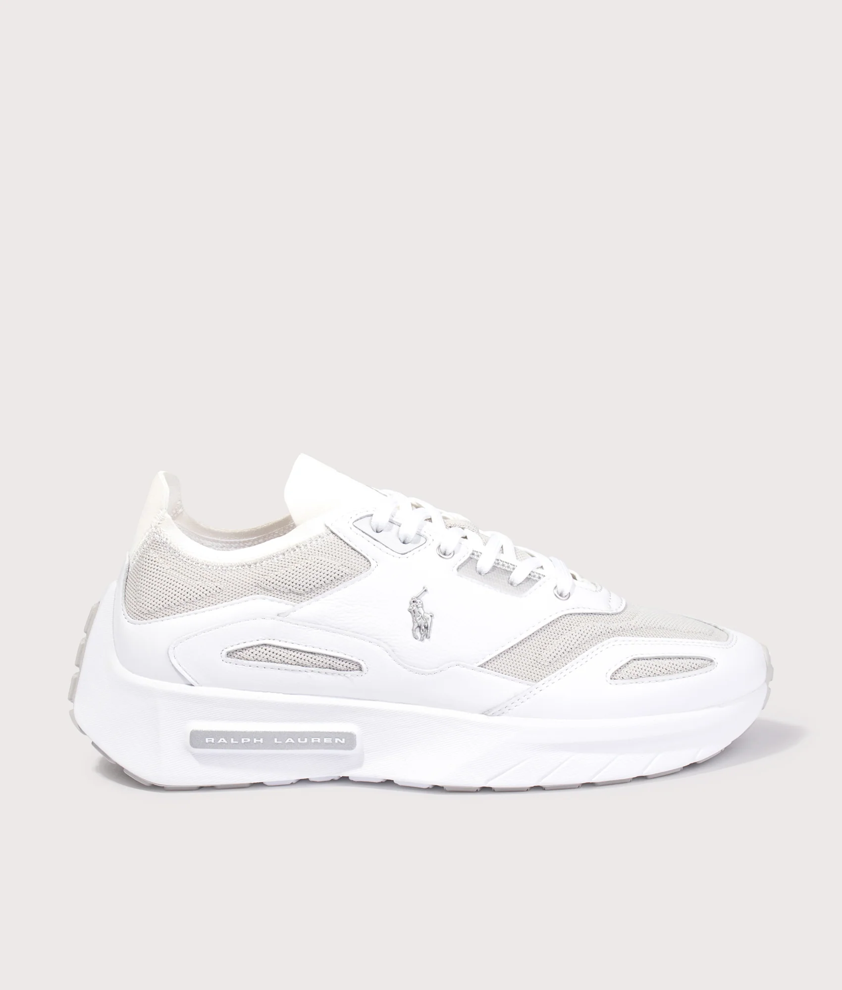 Boerum Leather-Panelled Knit Trainers