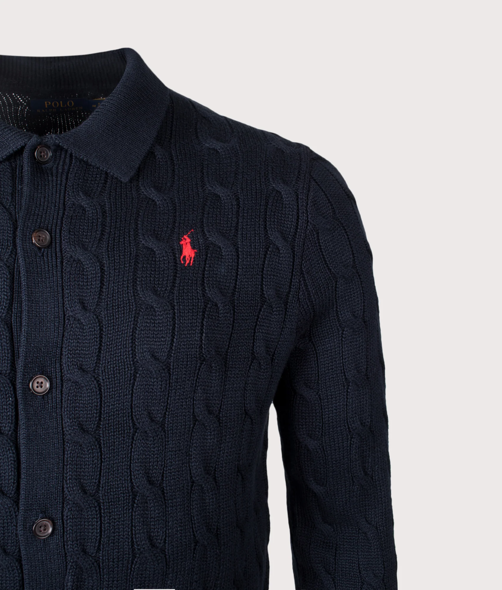 Cable-Knit Cotton Cardigan - Image 2