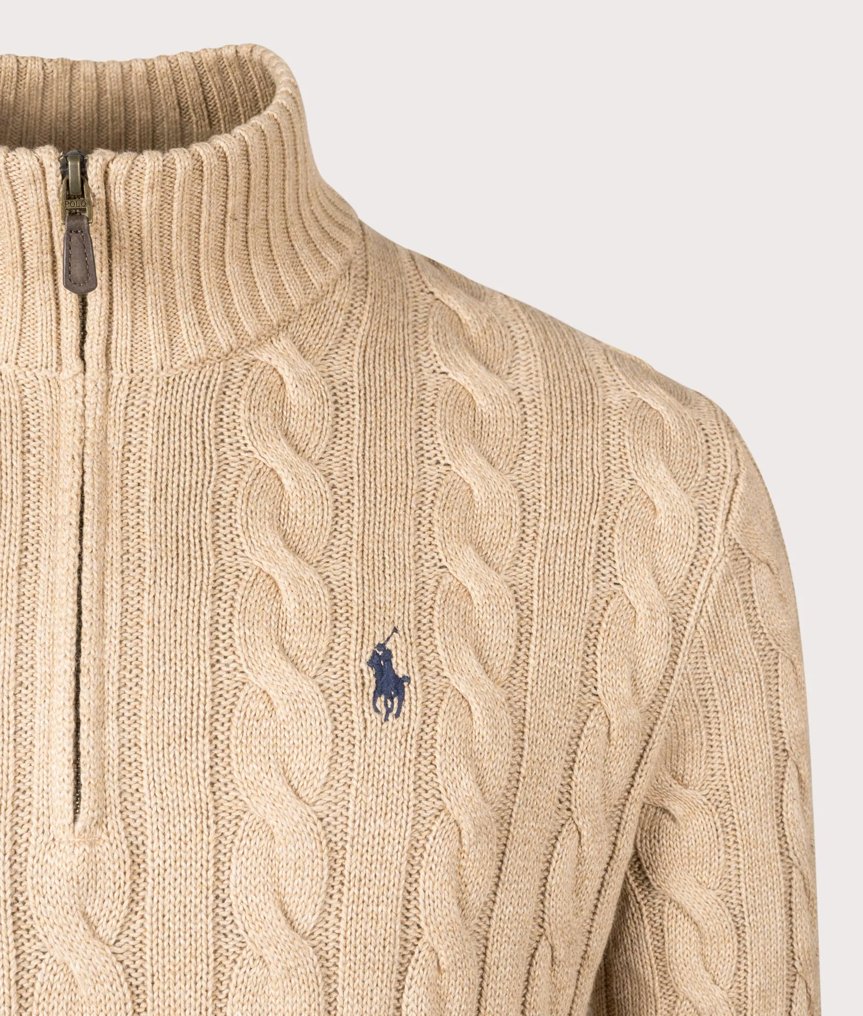 Cable Knit Quarter-Zip Jumper - Image 2