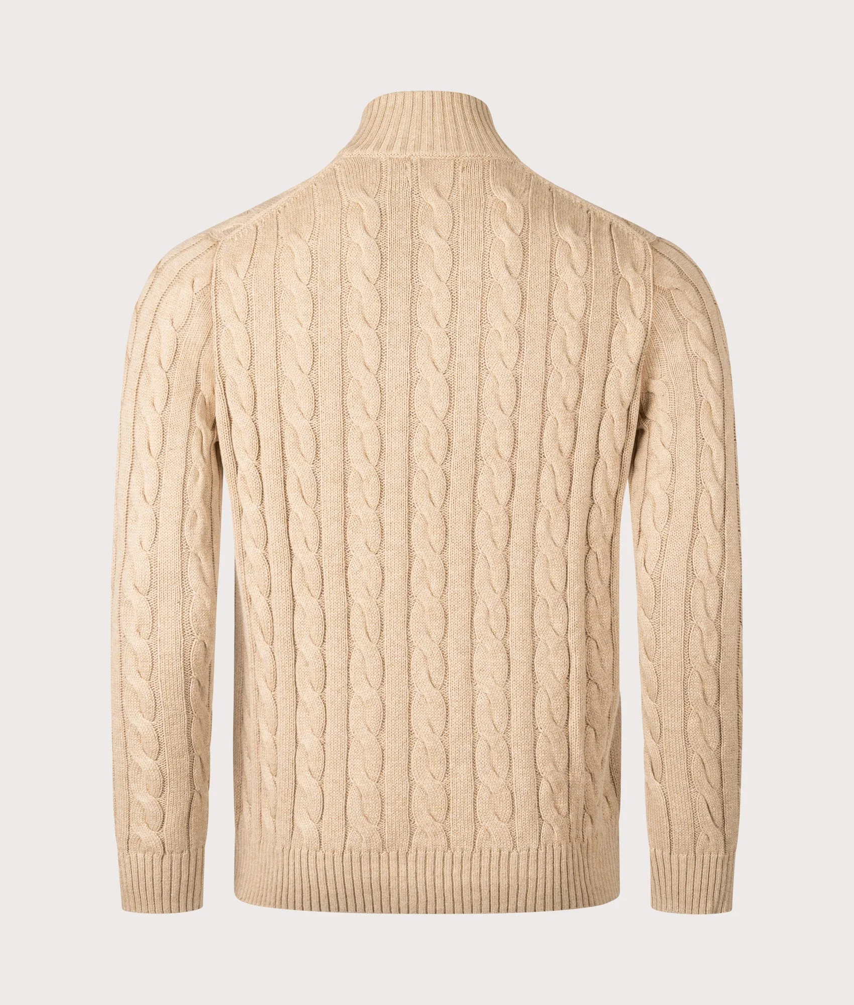 Cable Knit Quarter-Zip Jumper - Image 3