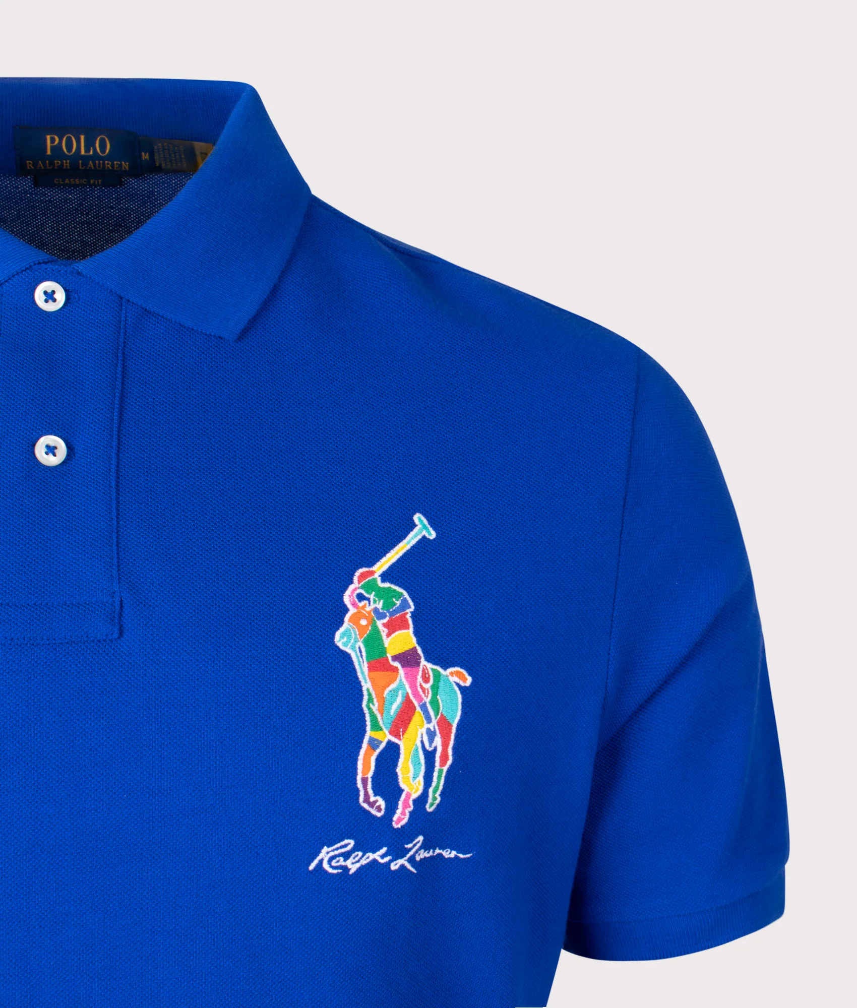 Classic Fit Big Pony Mesh Polo Shirt - Image 2