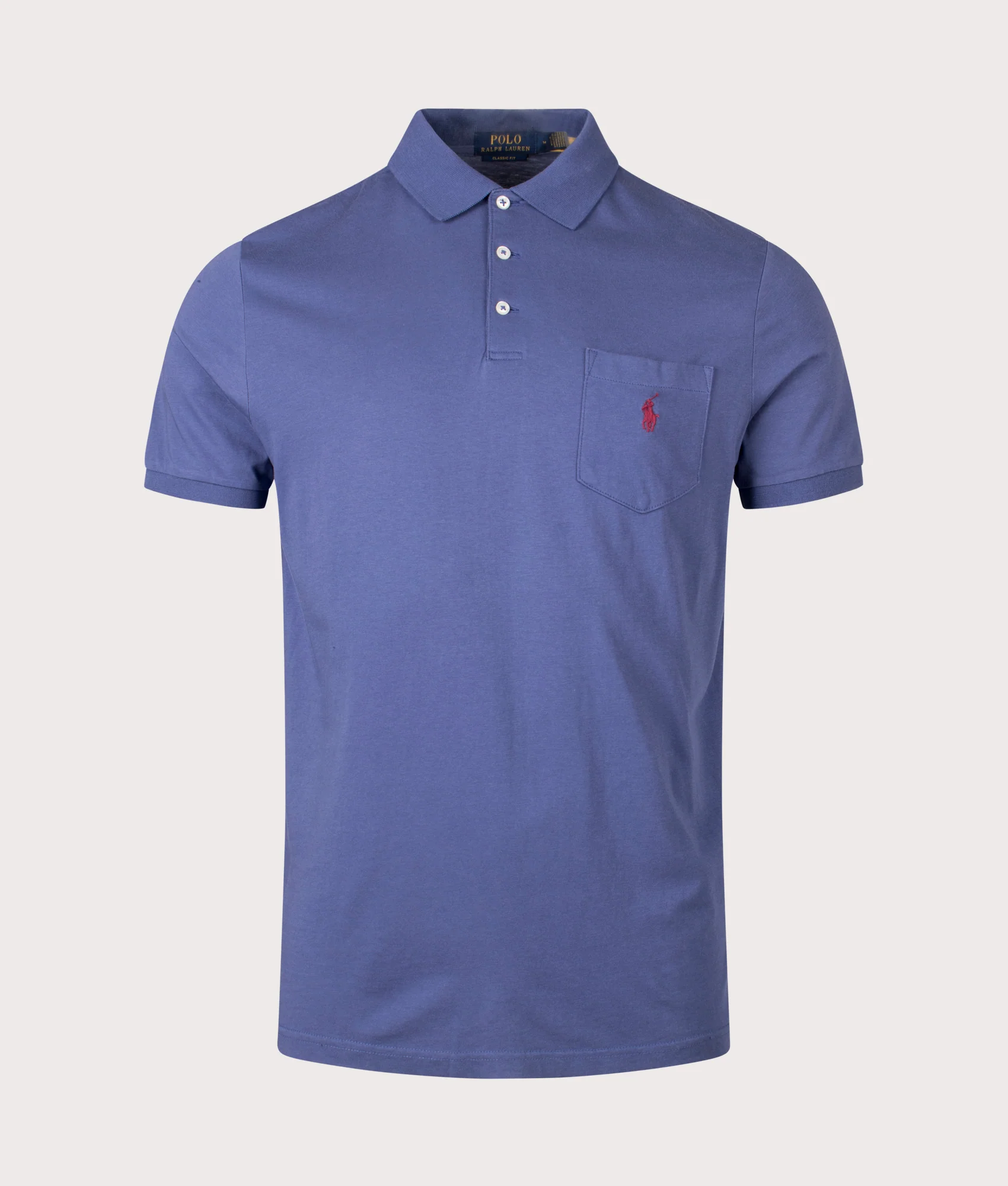 Classic Fit Jersey Pocket Polo Shirt