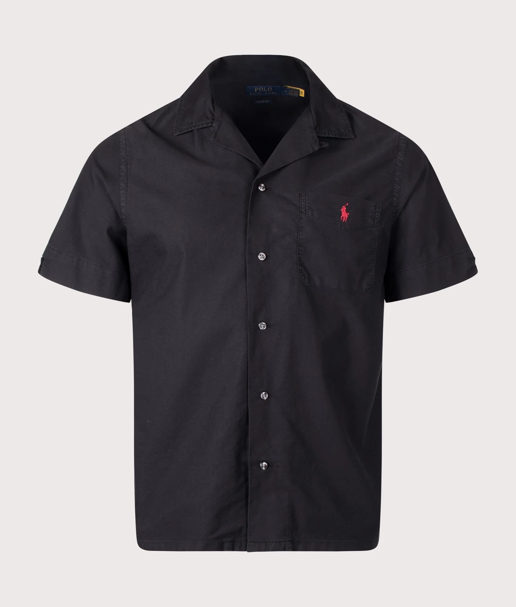 Classic Fit Short Sleeve Oxford Camp Shirt