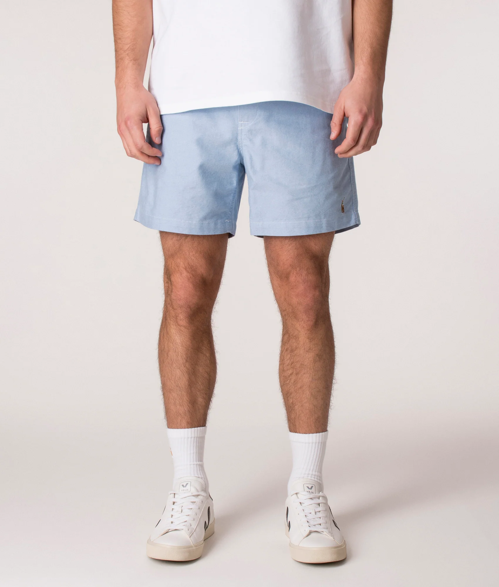 Classic Fit Polo Prepster Oxford Flat Shorts - Image 3
