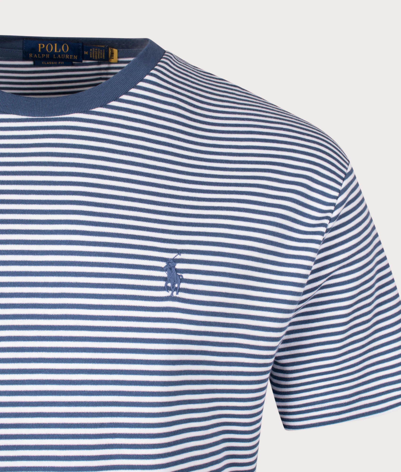Classic Fit Striped Soft Cotton T-Shirt - Image 2