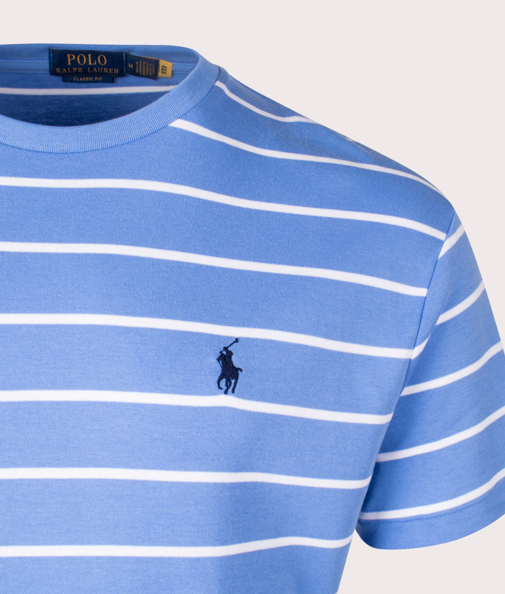 Classic Fit Striped Soft Cotton T-Shirt - Image 2