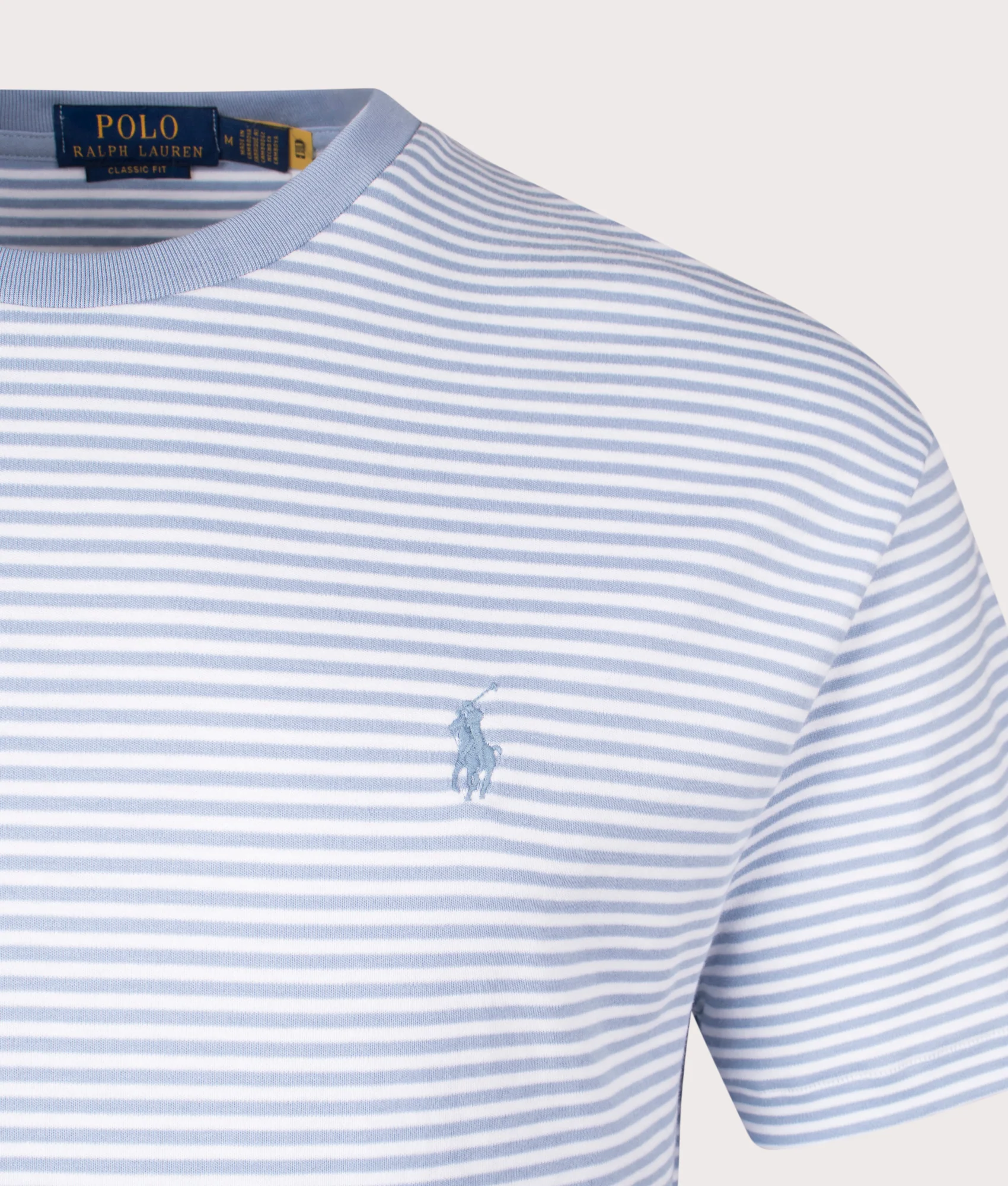 Classic Fit Striped Soft Cotton T-Shirt - Image 2