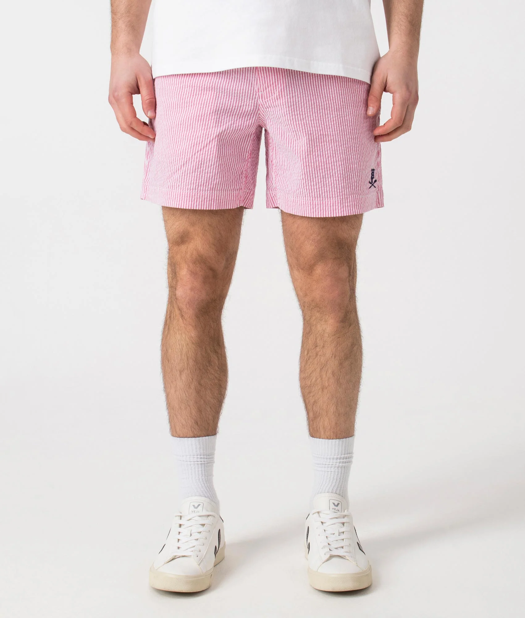 Classic Fit Twill Flat Front Shorts - Image 4