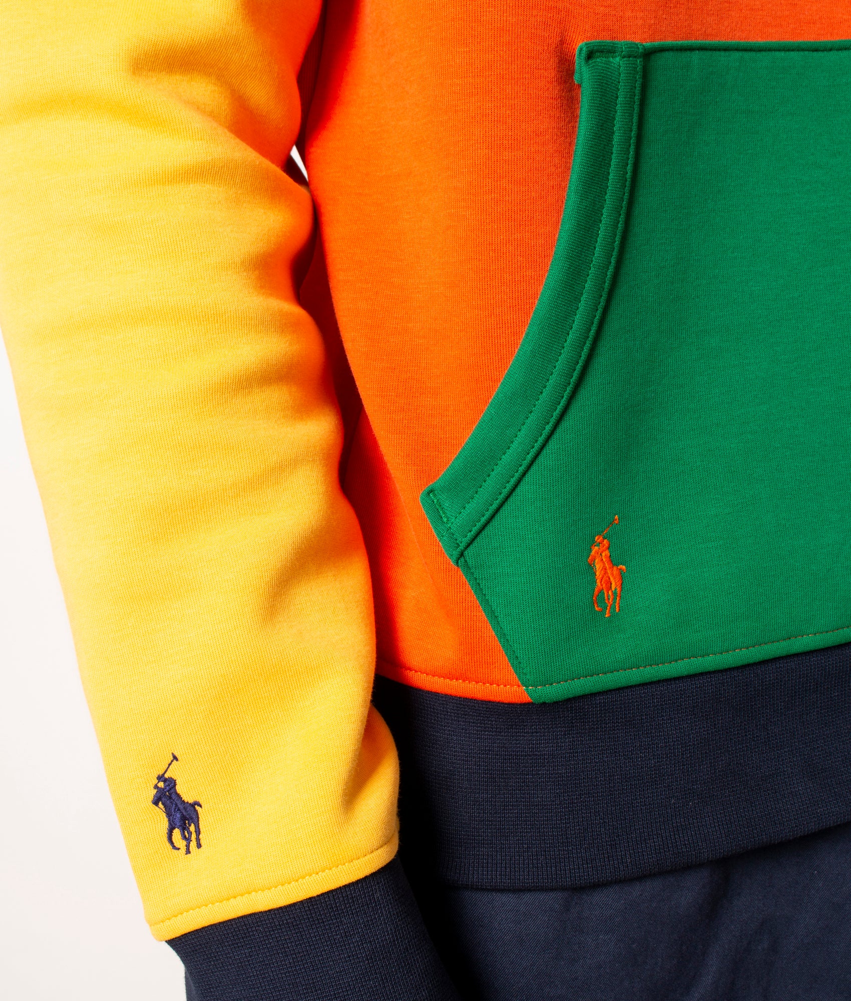 Colour-Blocked Knit Hoodie - Image 5