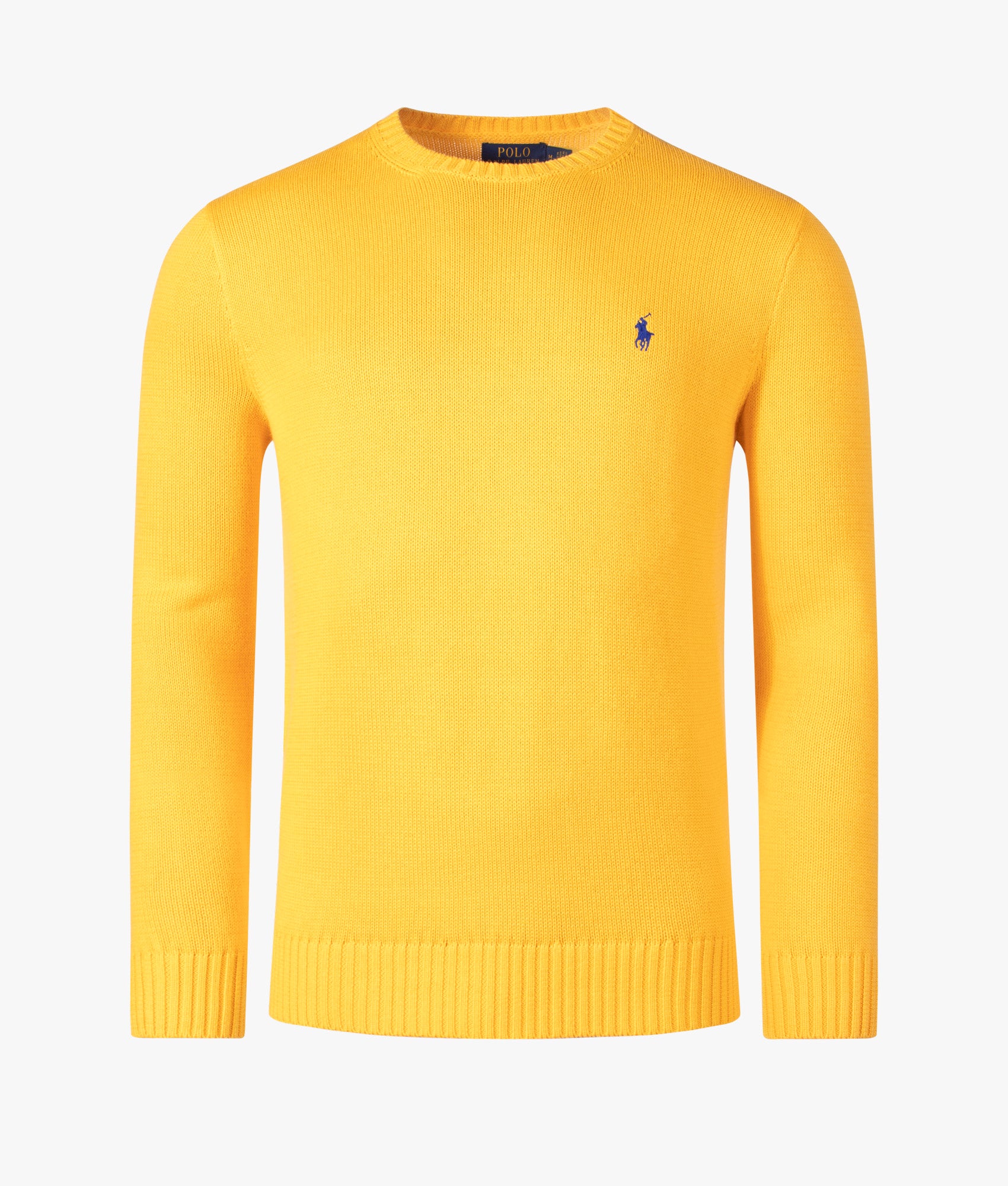 Cotton Ribbed Crew Neck Jumper