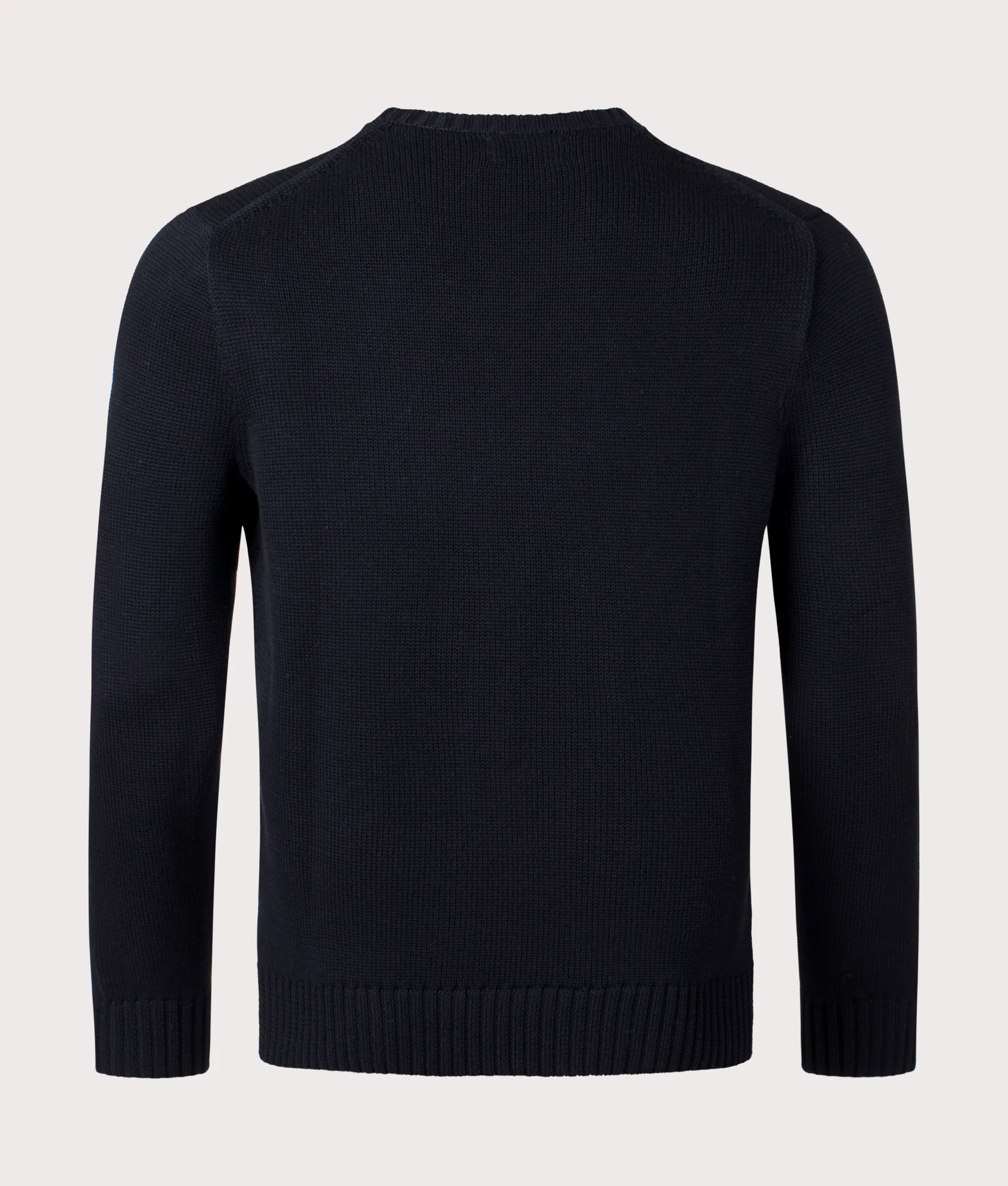 Cotton Ribbed Crew Neck Jumper - Image 3
