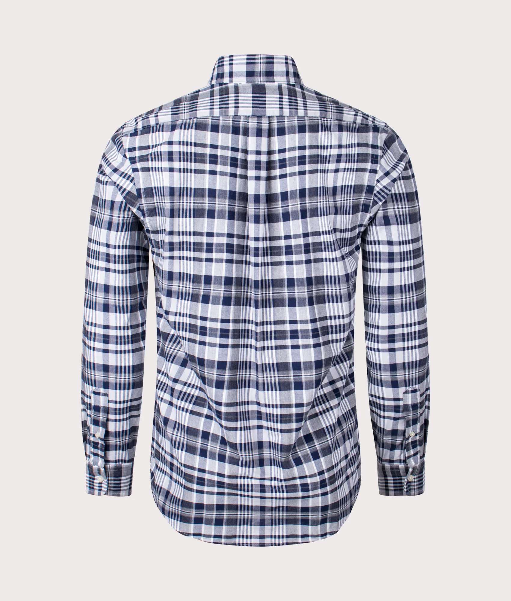 Custom Fit Checkered Oxford Shirt - Image 3