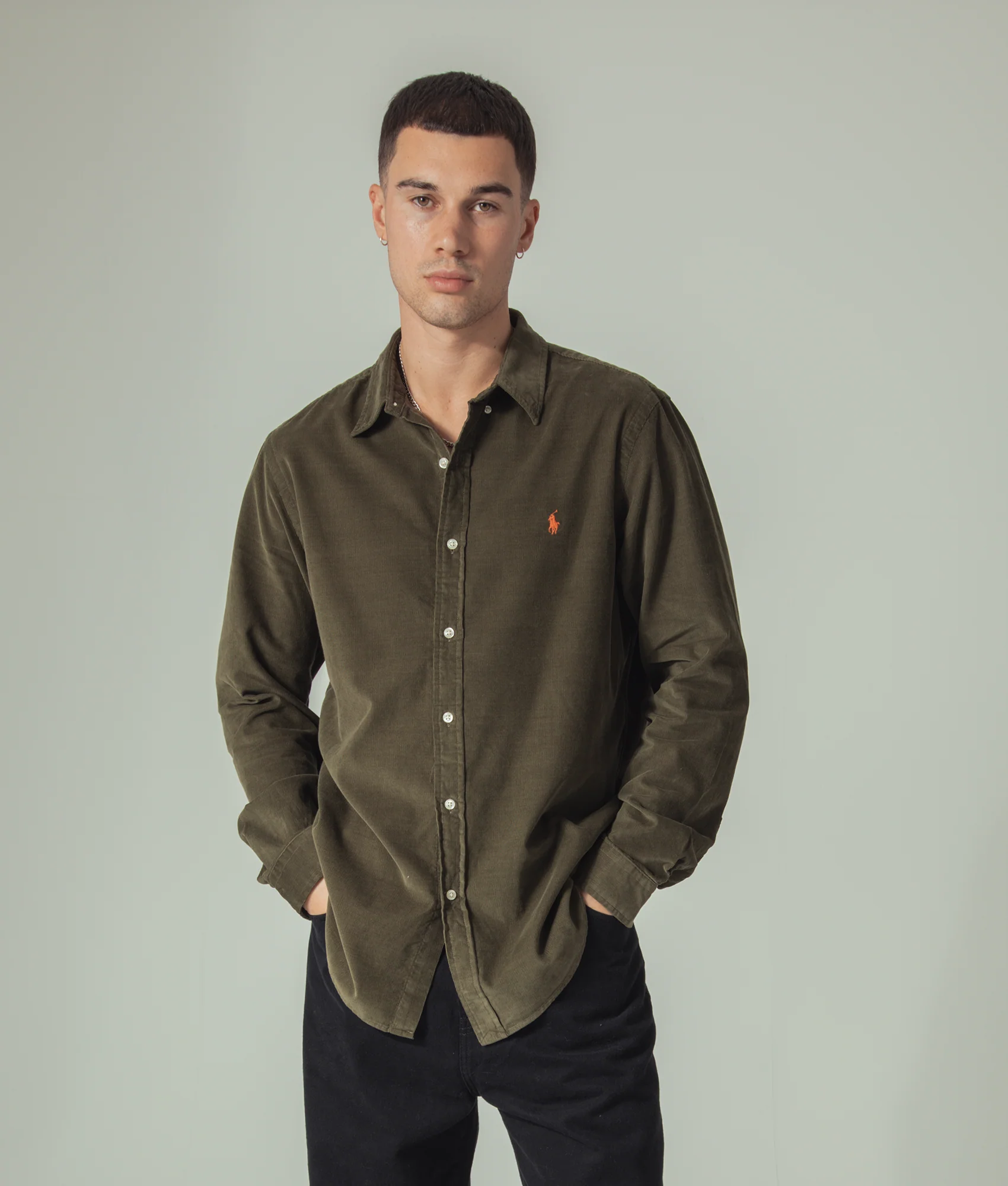 Custom Fit Corduroy Shirt - Image 2