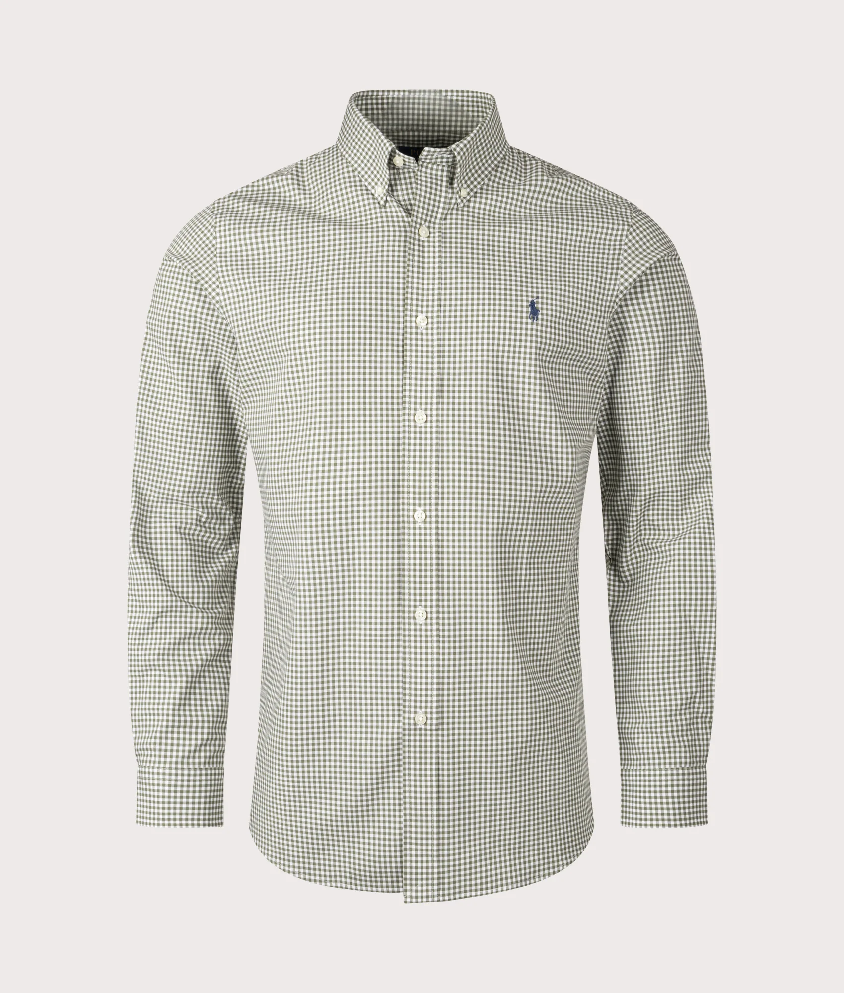 Custom Fit Gingham Poplin Shirt