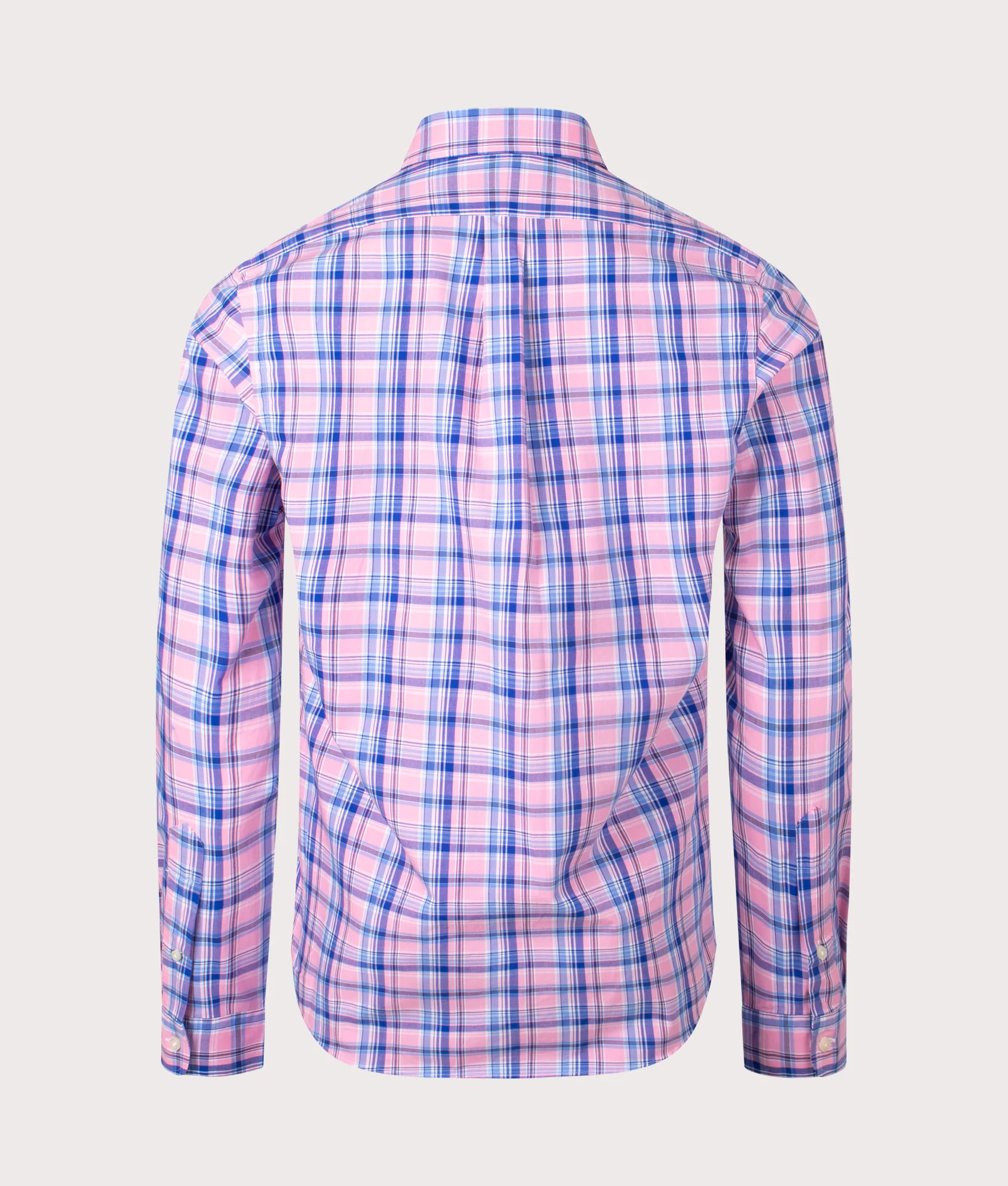 Custom Fit Gingham Poplin Shirt - Image 3