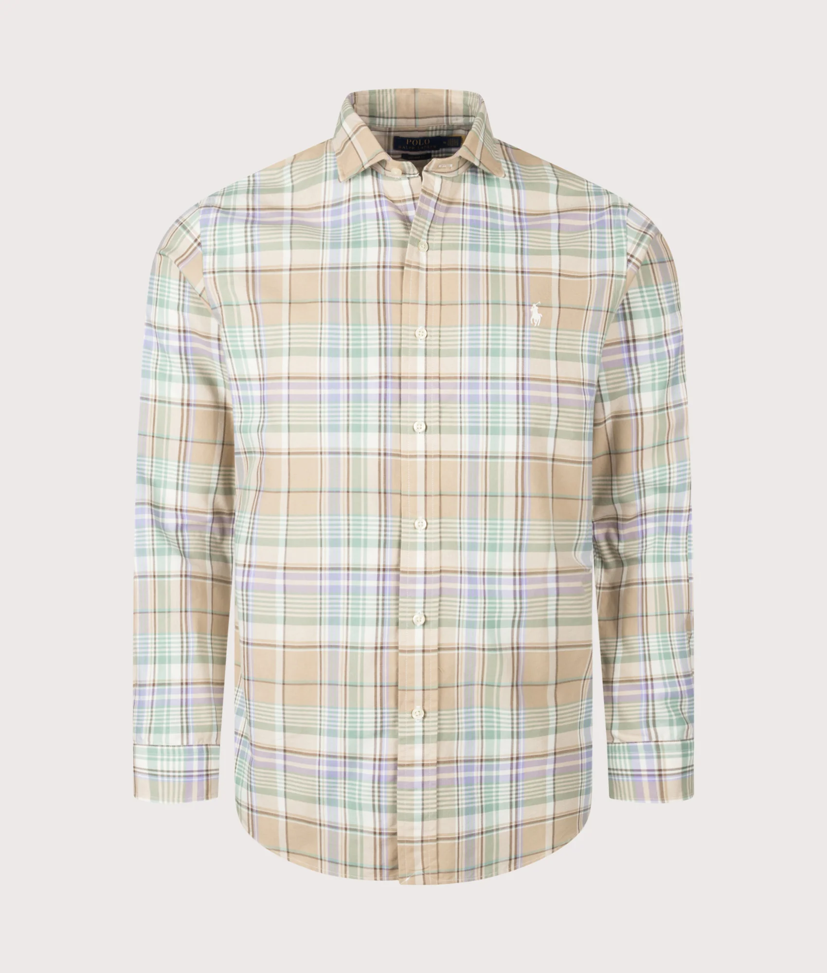 Custom Fit Plaid Oxford Shirt