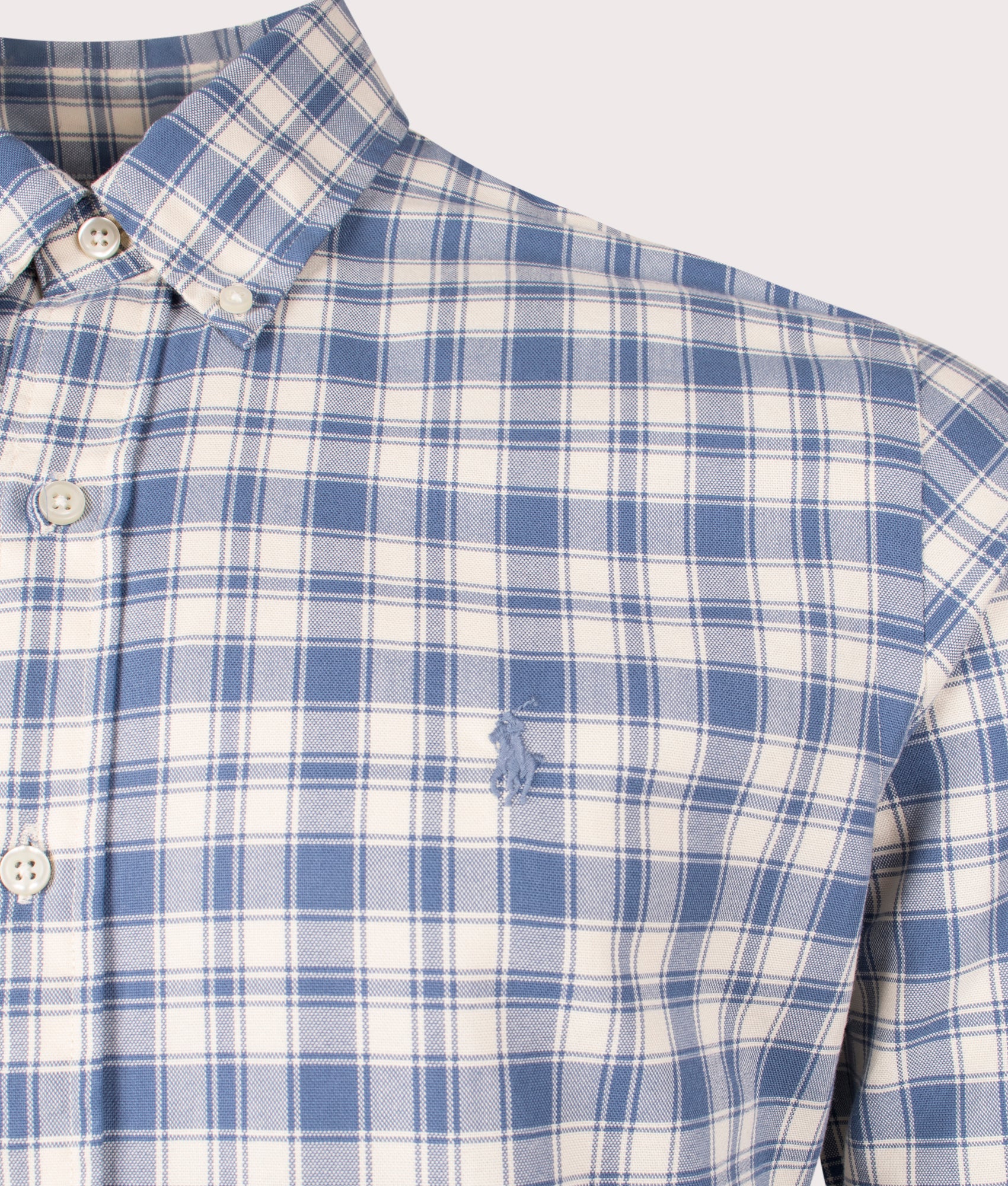 Custom Fit Plaid Oxford Shirt - Image 2