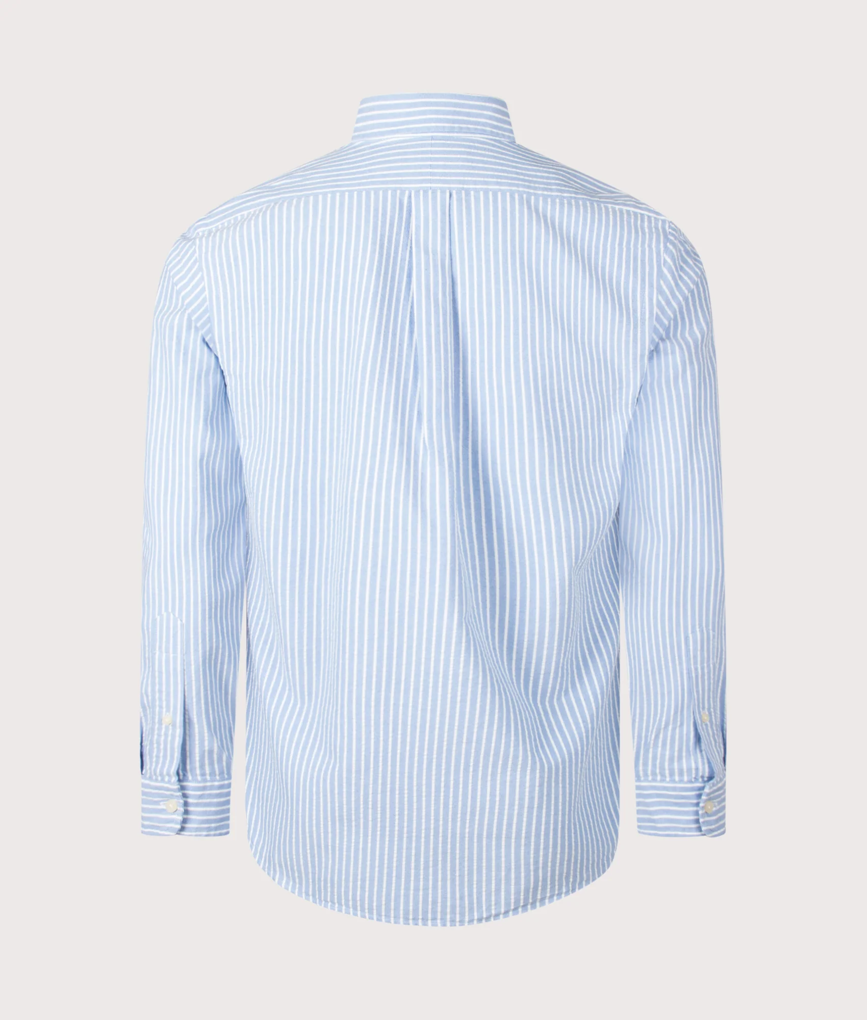 Custom Fit Seersucker Oxford Shirt - Image 4