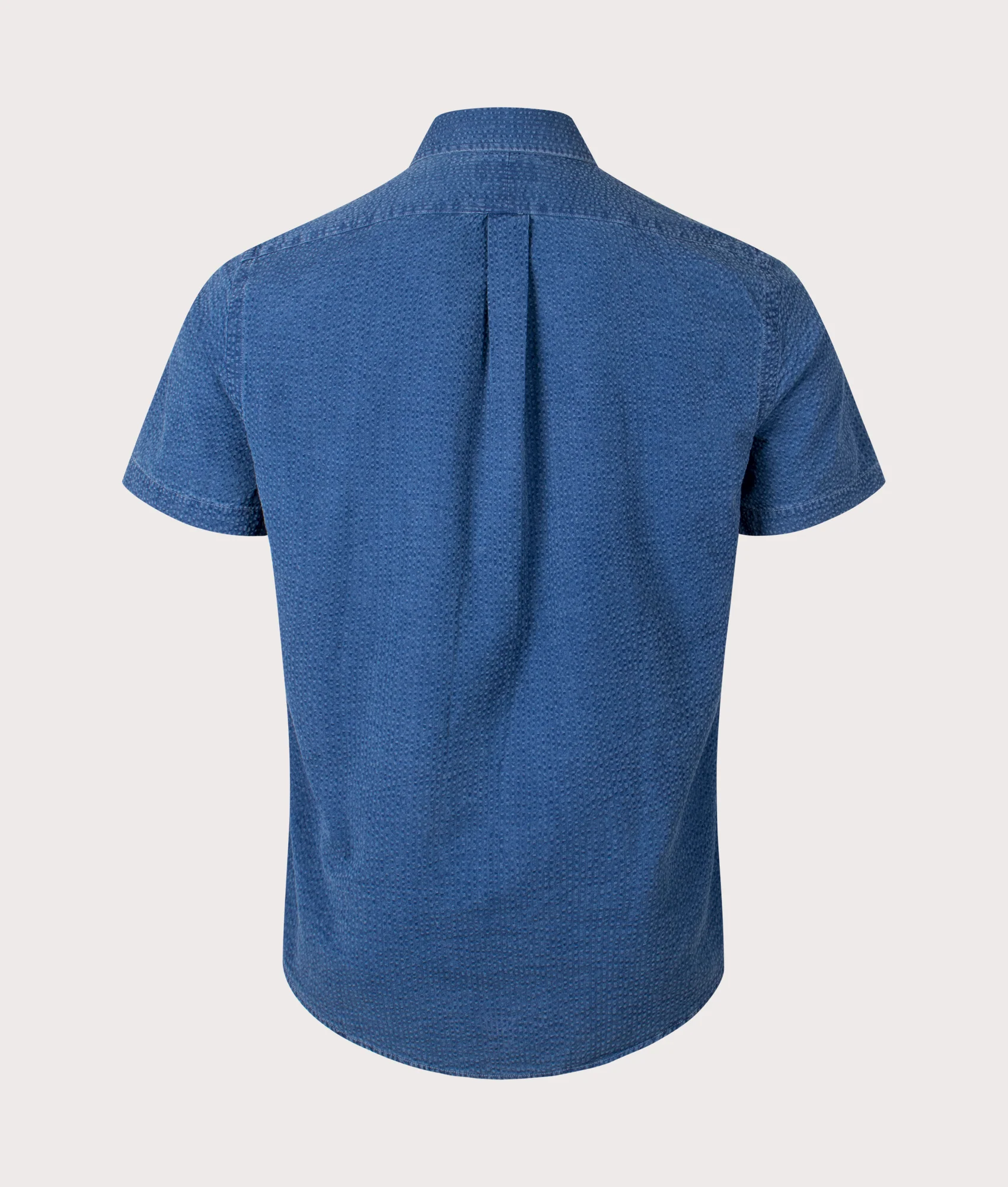 Custom Fit Short Sleeve Seersucker Shirt - Image 3