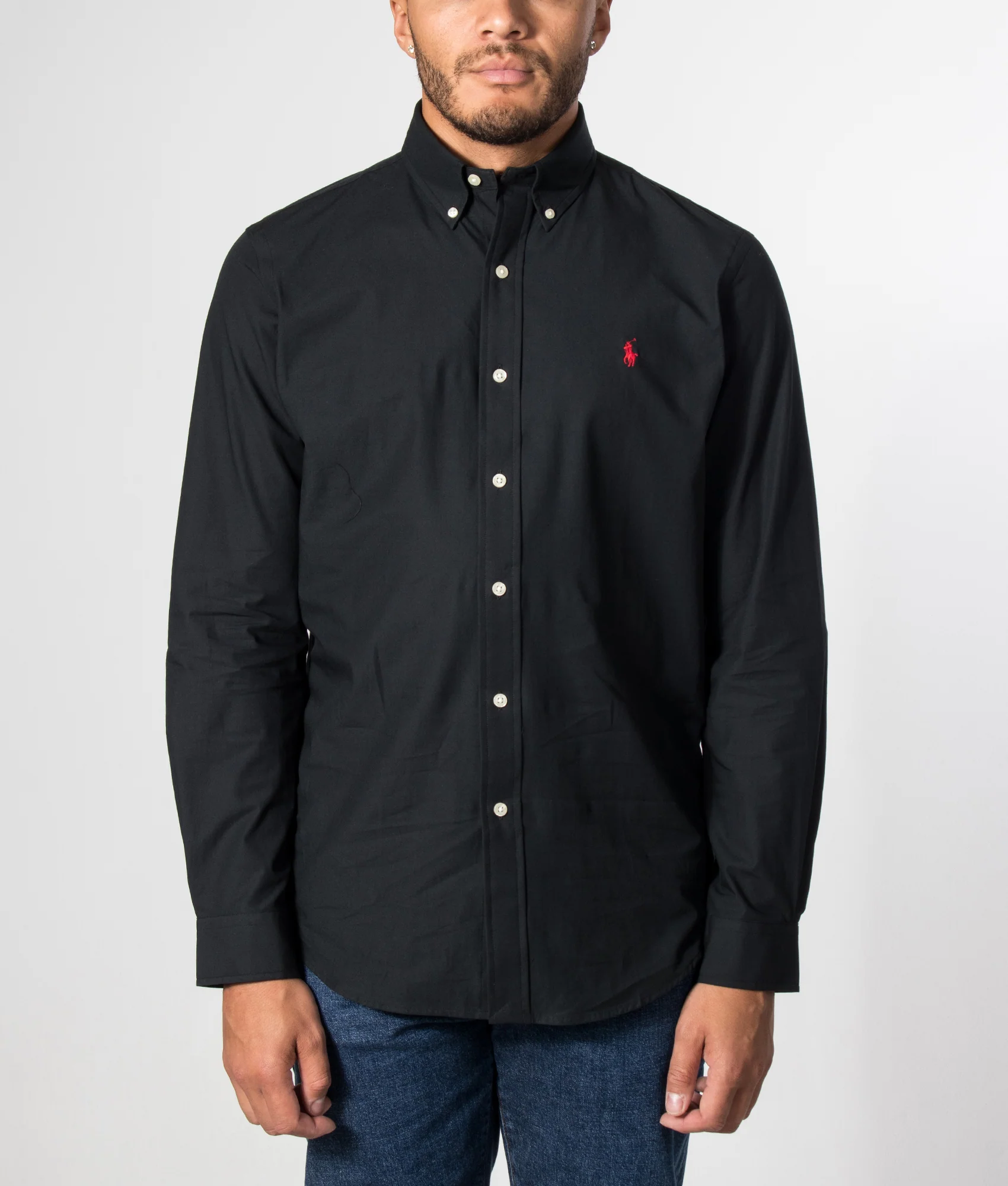 Custom Fit Stretch Poplin Shirt - Image 2