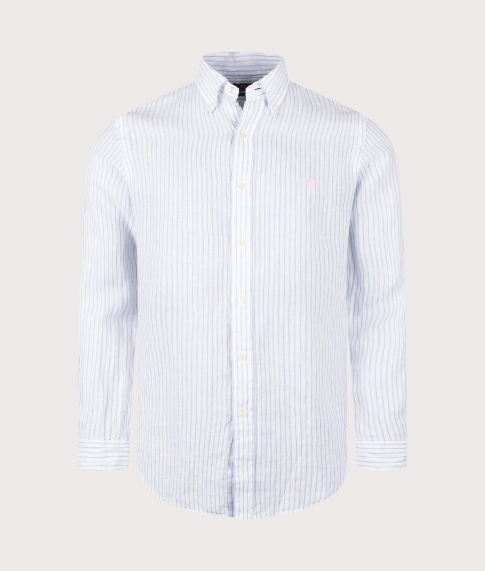 Custom Fit Striped Linen Shirt
