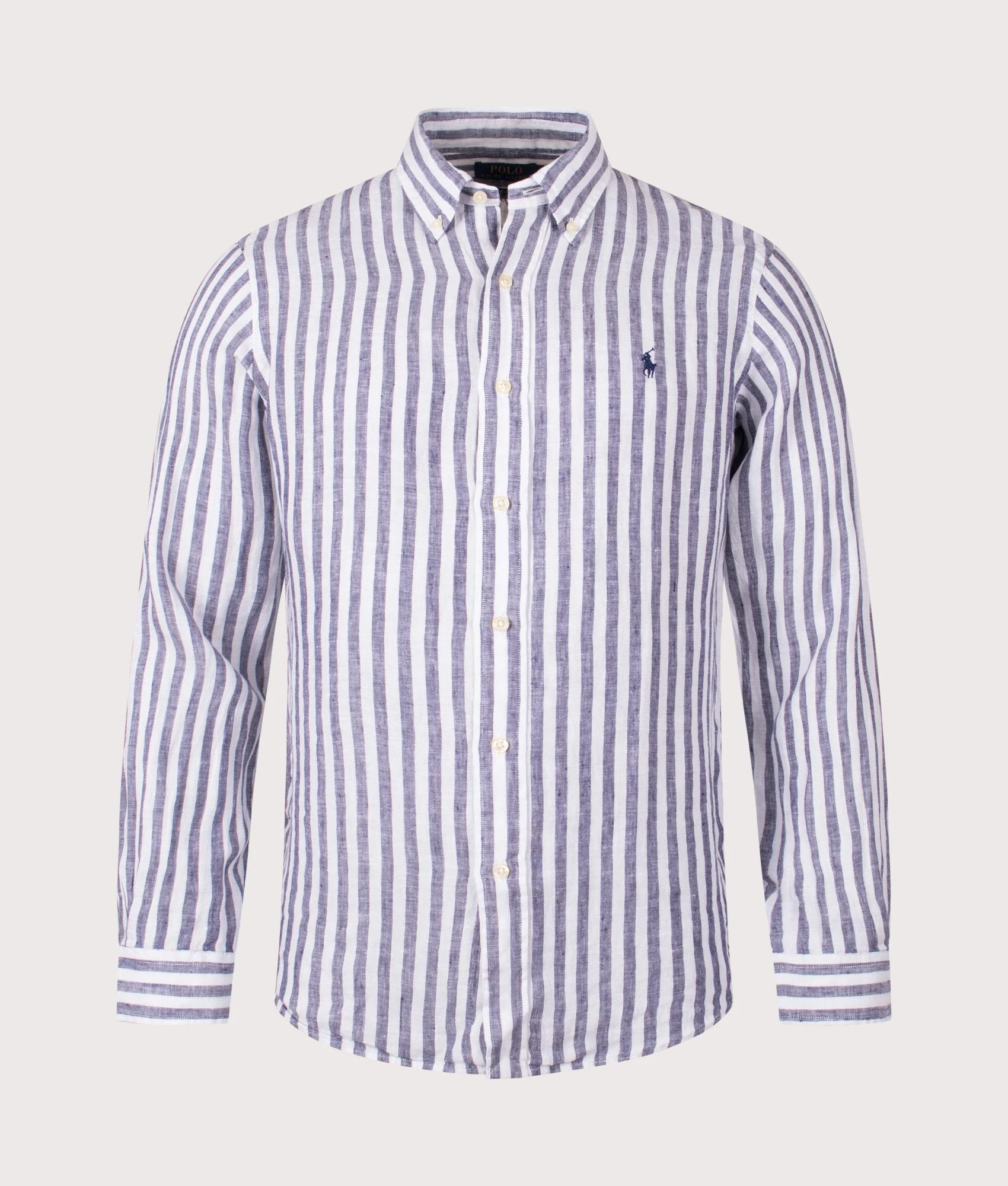 Custom Fit Striped Linen Shirt