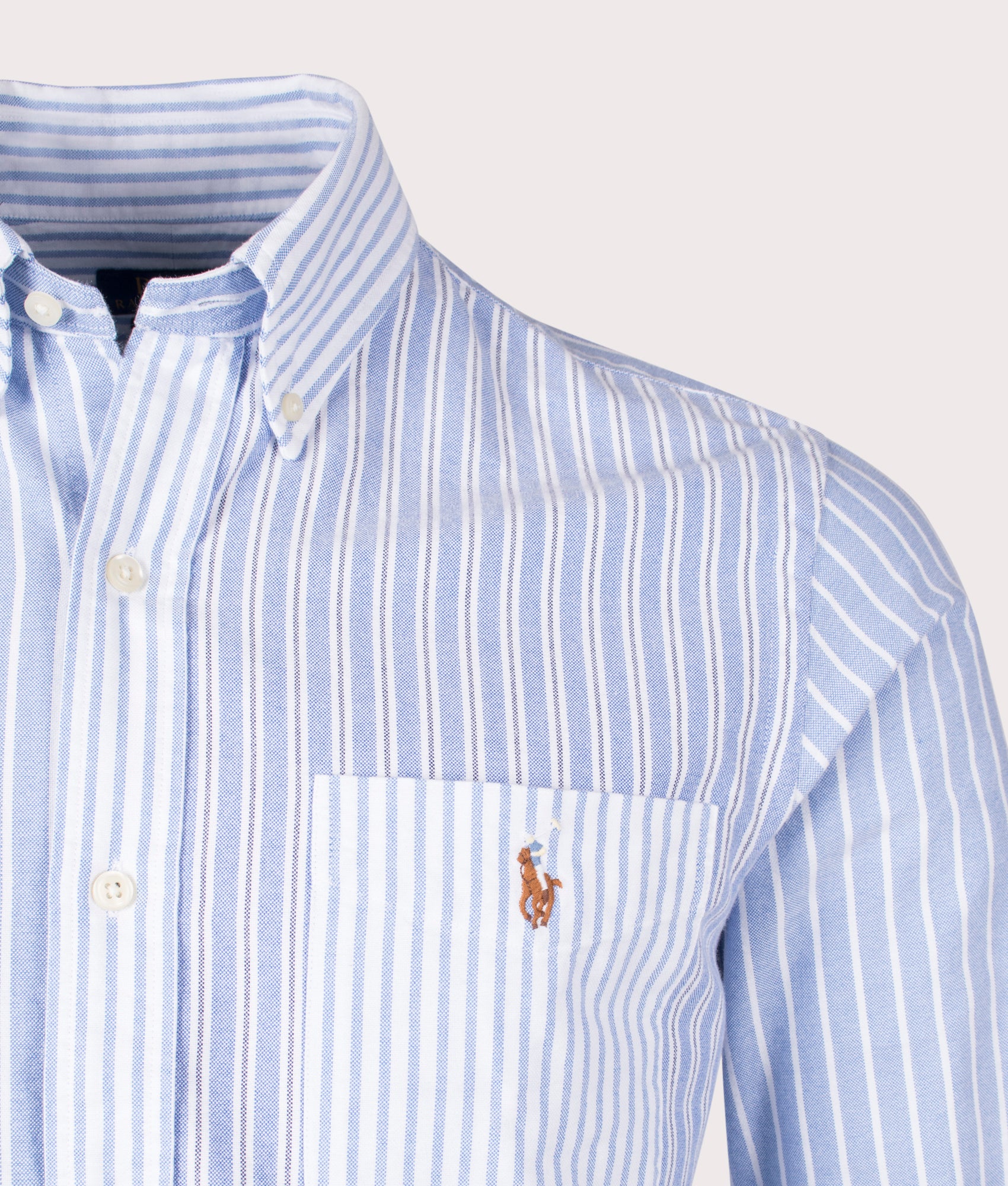 Custom Fit Striped Oxford Fun Shirt - Image 2