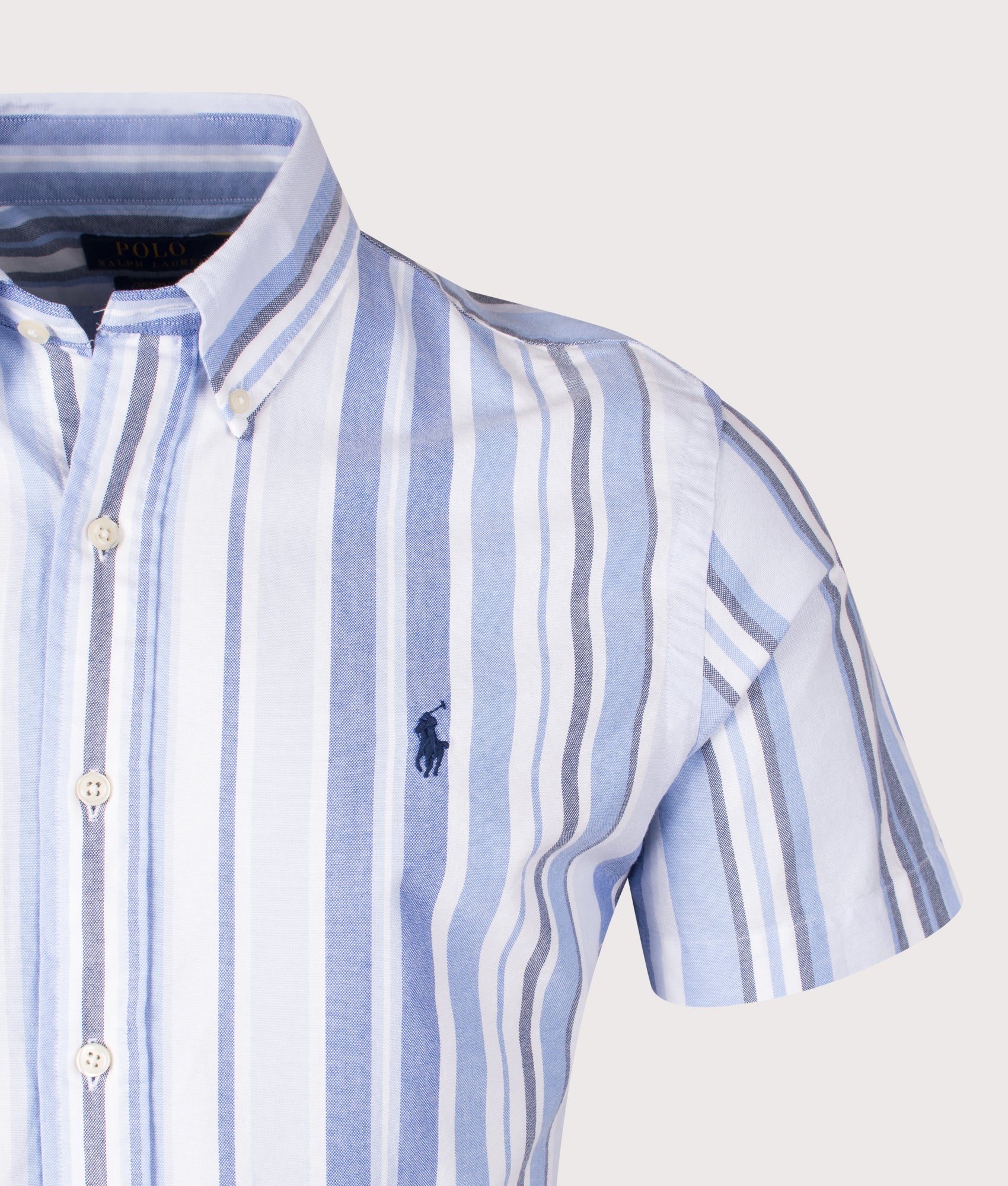 Custom Fit Striped Oxford Shirt - Image 2