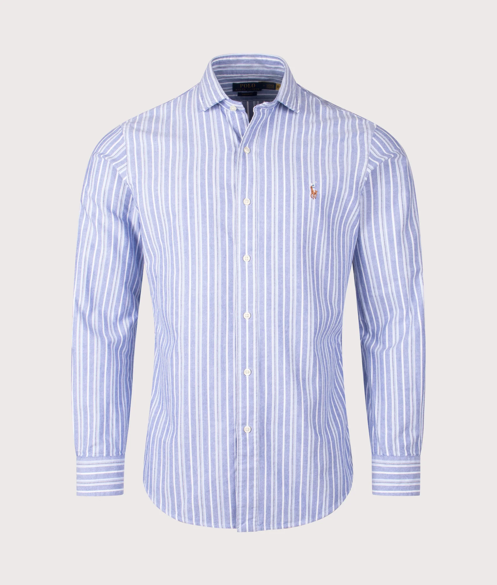 Custom Slim Fit Striped Oxford Shirt