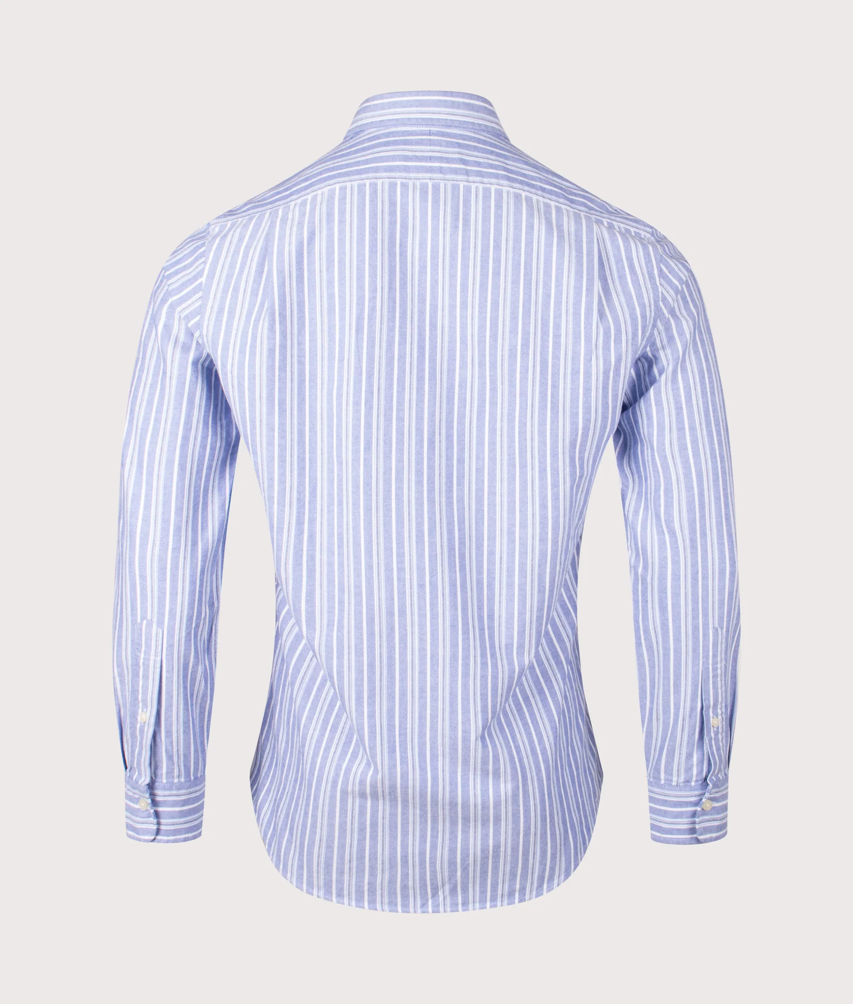 Custom Slim Fit Striped Oxford Shirt - Image 3