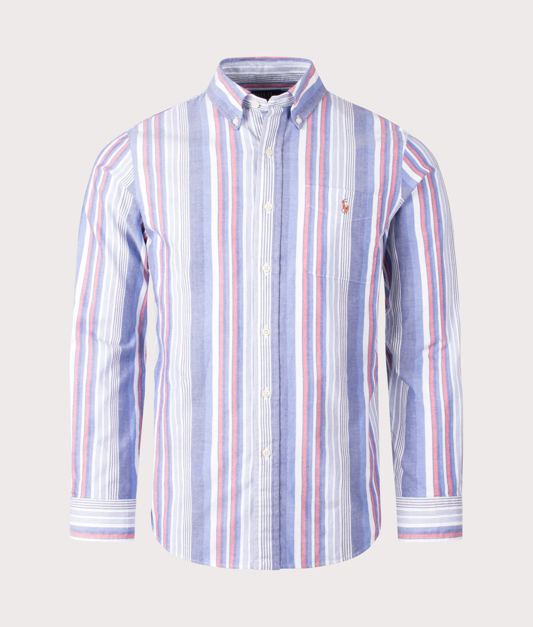 Custom Fit Striped Oxford Shirt