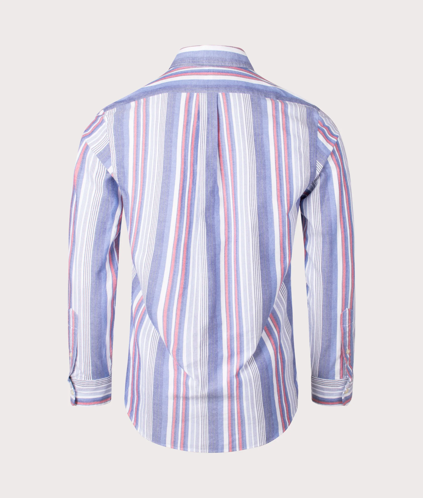 Custom Fit Striped Oxford Shirt - Image 3