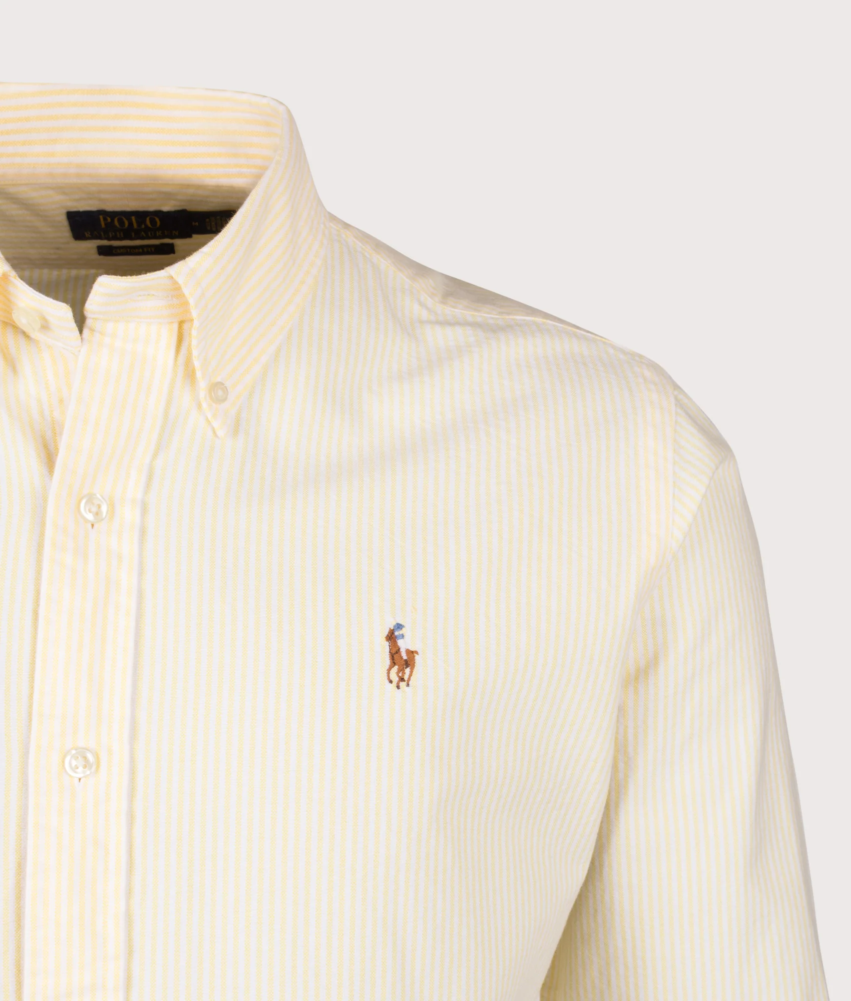 Custom Fit Striped Oxford Shirt - Image 2