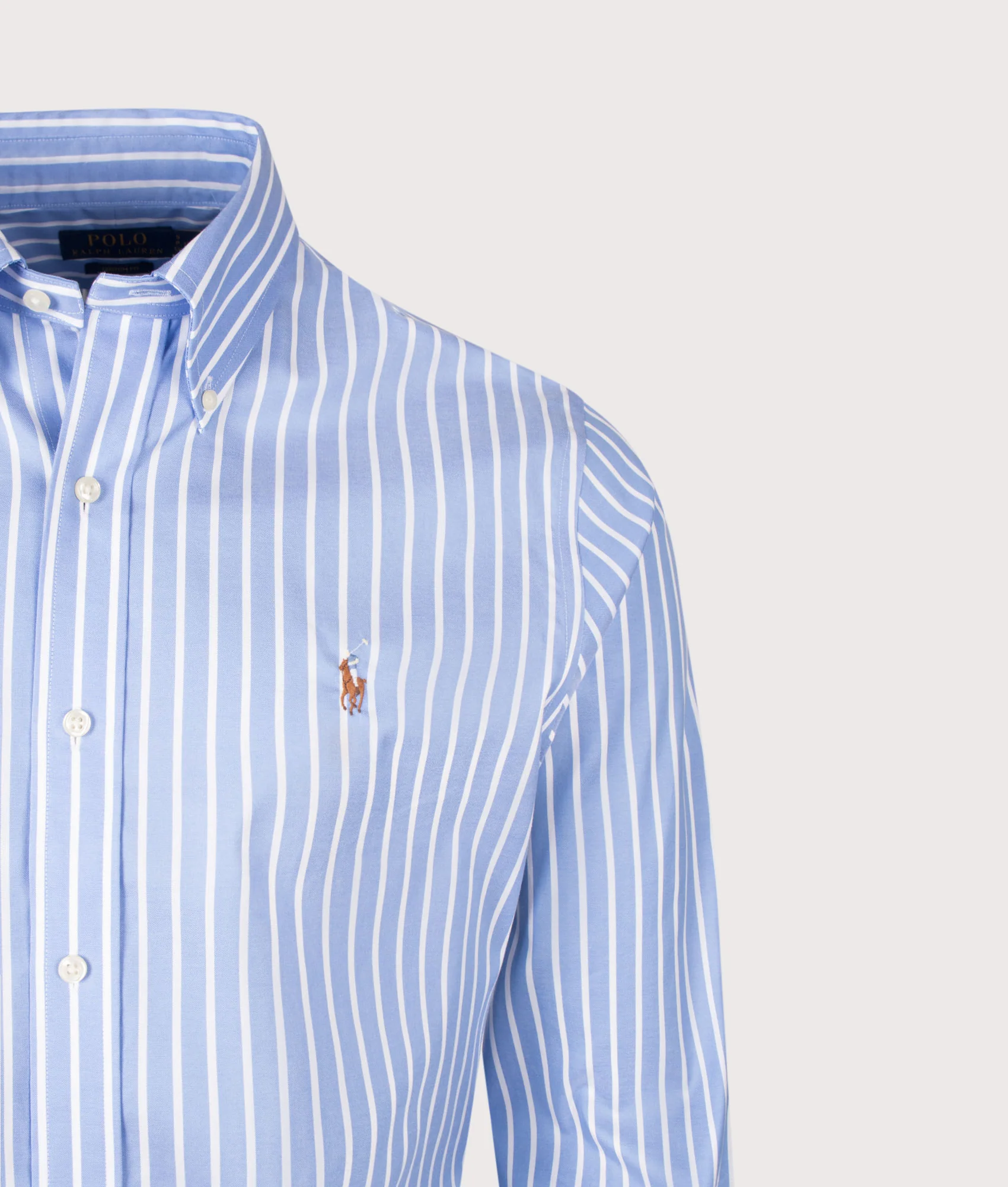 Custom Fit Striped Pinpoint Oxford Shirt - Image 2