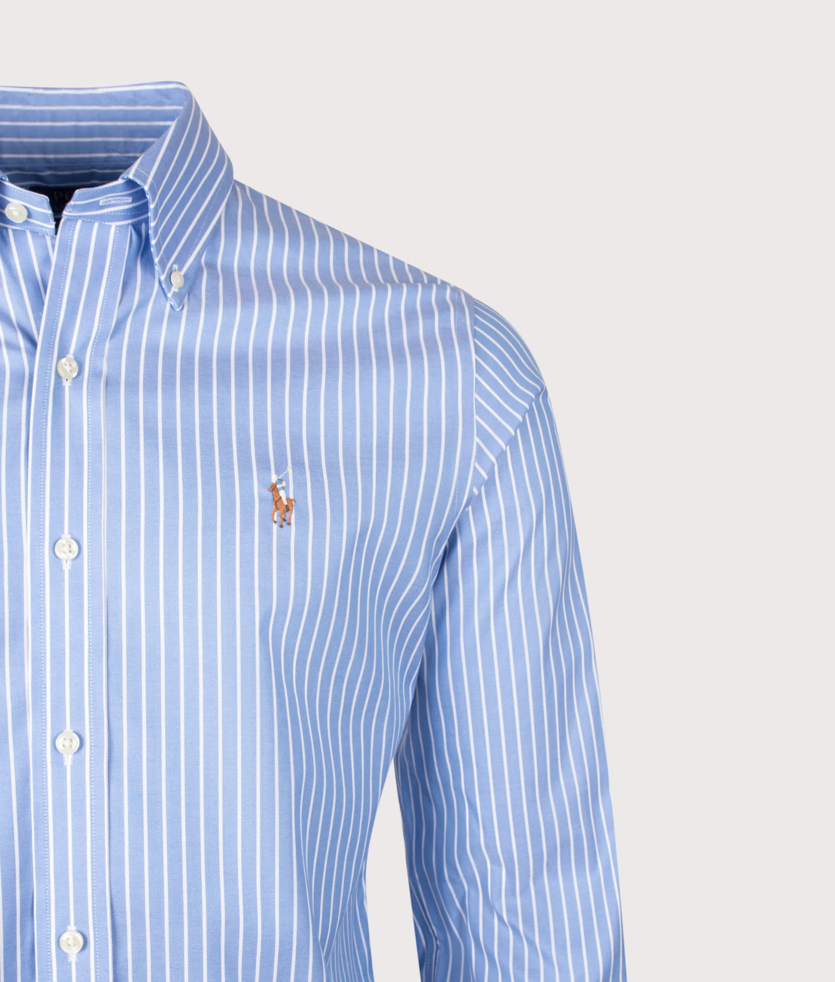 Custom Fit Striped Pinpoint Oxford Shirt - Image 2