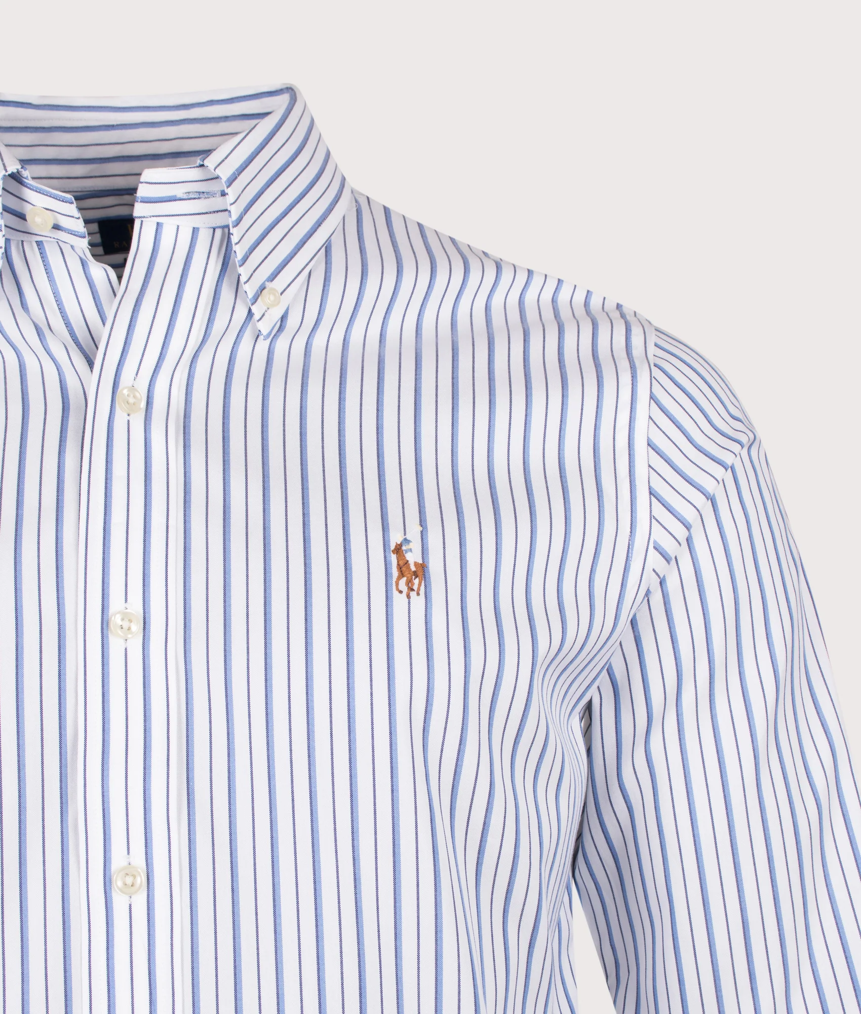 Custom Fit Striped Pinpoint Oxford Shirt - Image 2