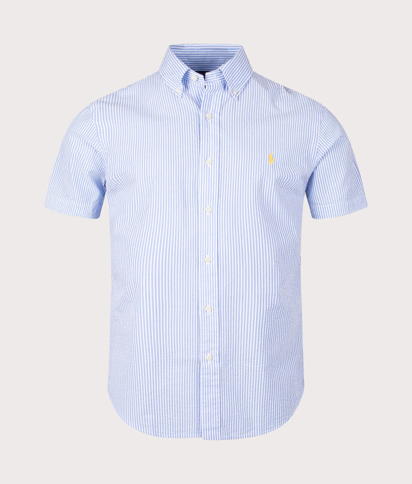 Custom Fit Striped Seersucker Shirt