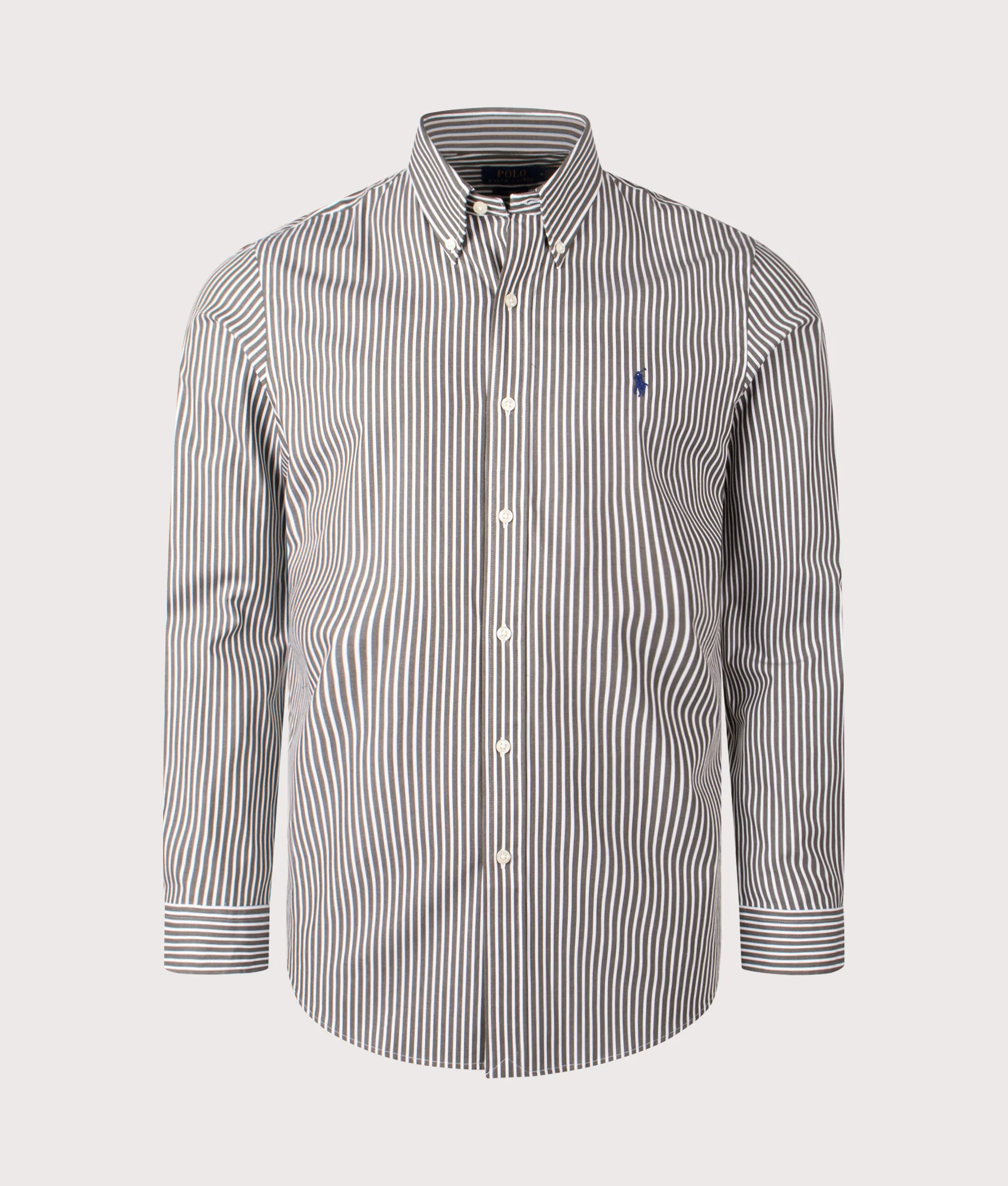 Custom Fit Striped Stretch Poplin Shirt