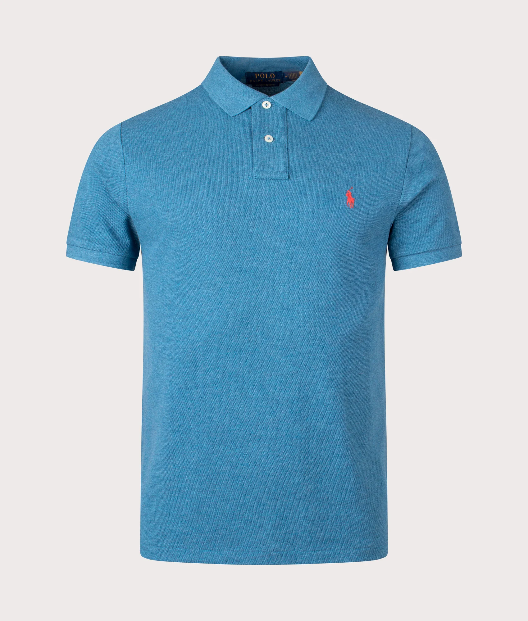 Custom Slim Fit Mesh Polo Shirt