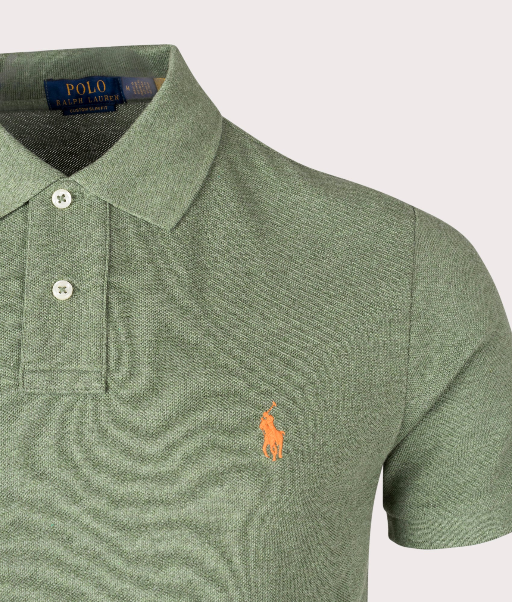 Custom Slim Fit Mesh Polo Shirt - Image 2