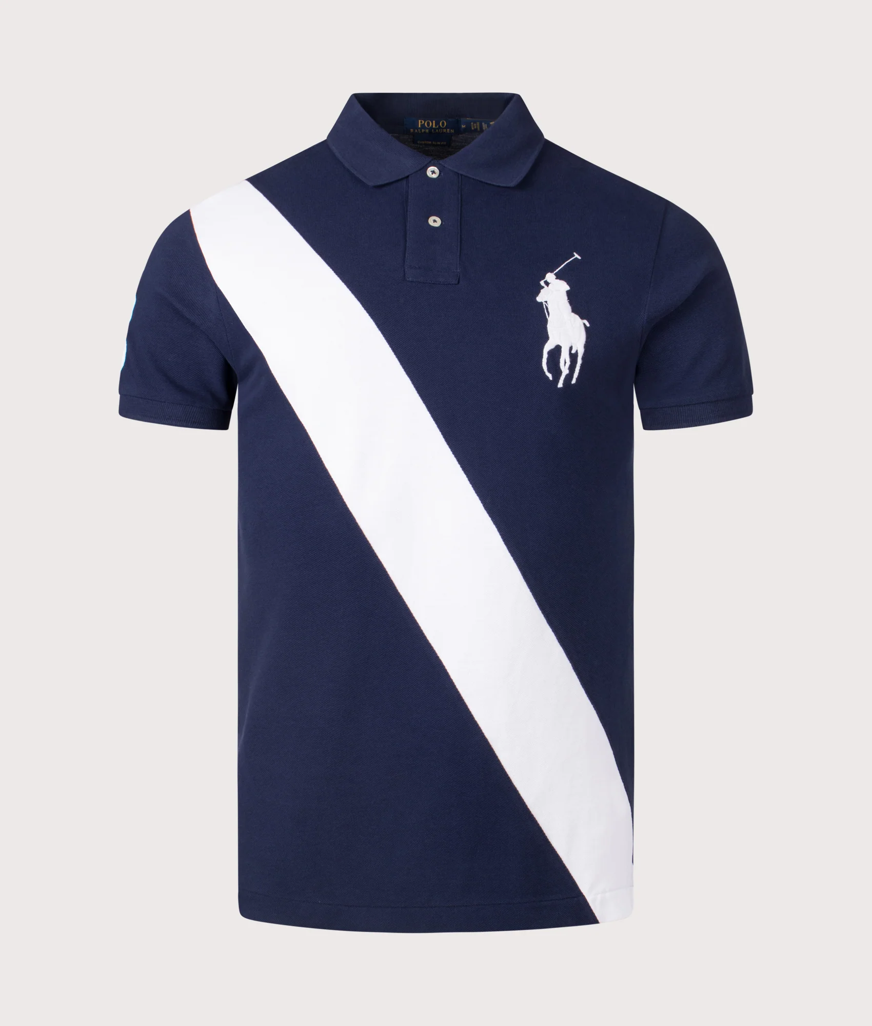 Custom Slim Fit Big Pony Mesh Polo Shirt - Image 2