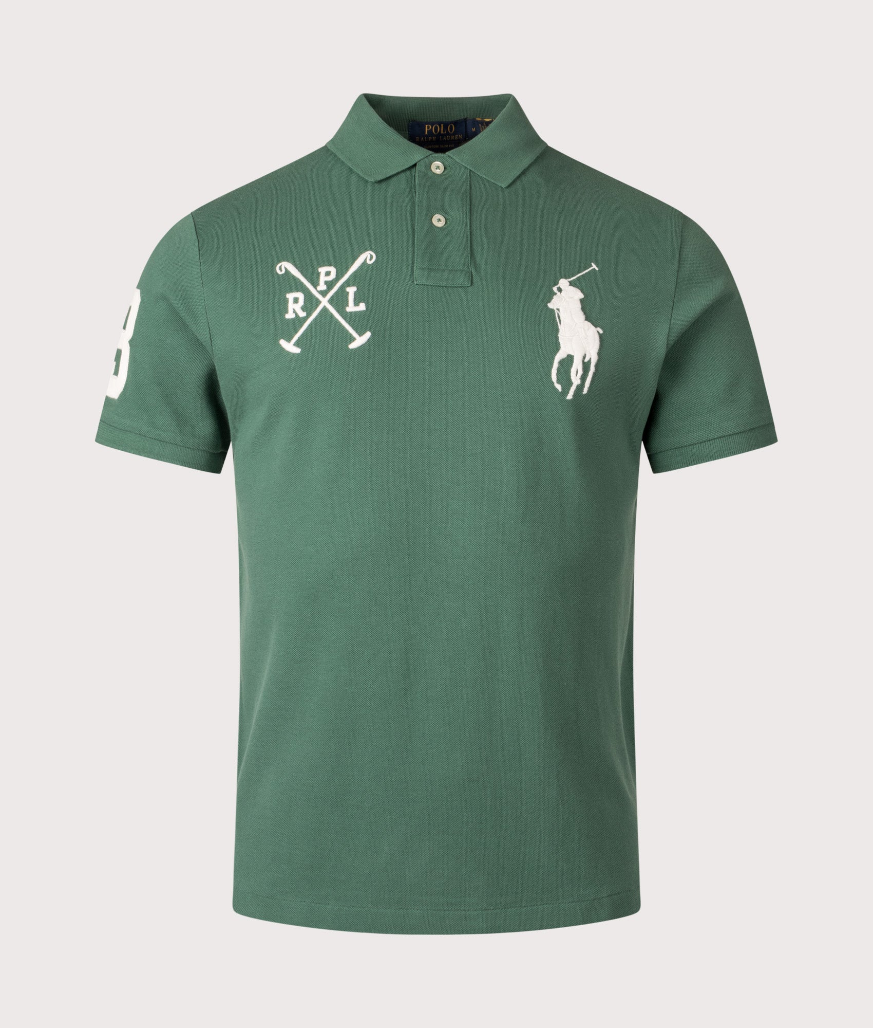 Custom Slim Fit Big Pony Mesh Polo Shirt - Image 2