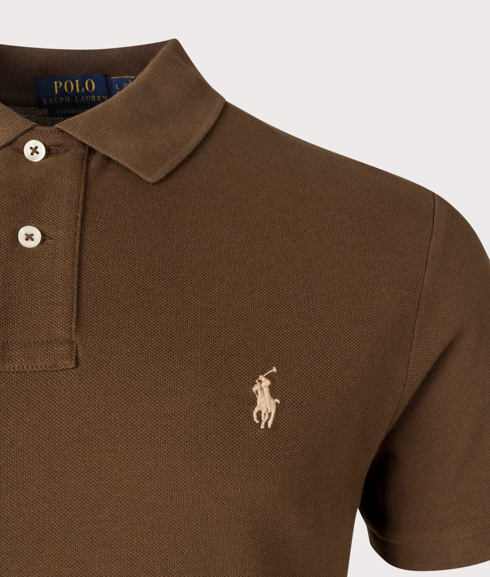 Custom Slim Fit Mesh Polo Shirt - Image 2