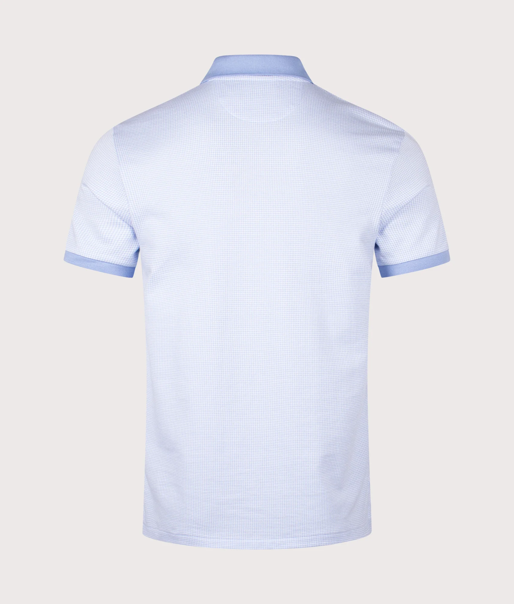 Custom Slim Fit Houndstooth Polo Shirt - Image 3