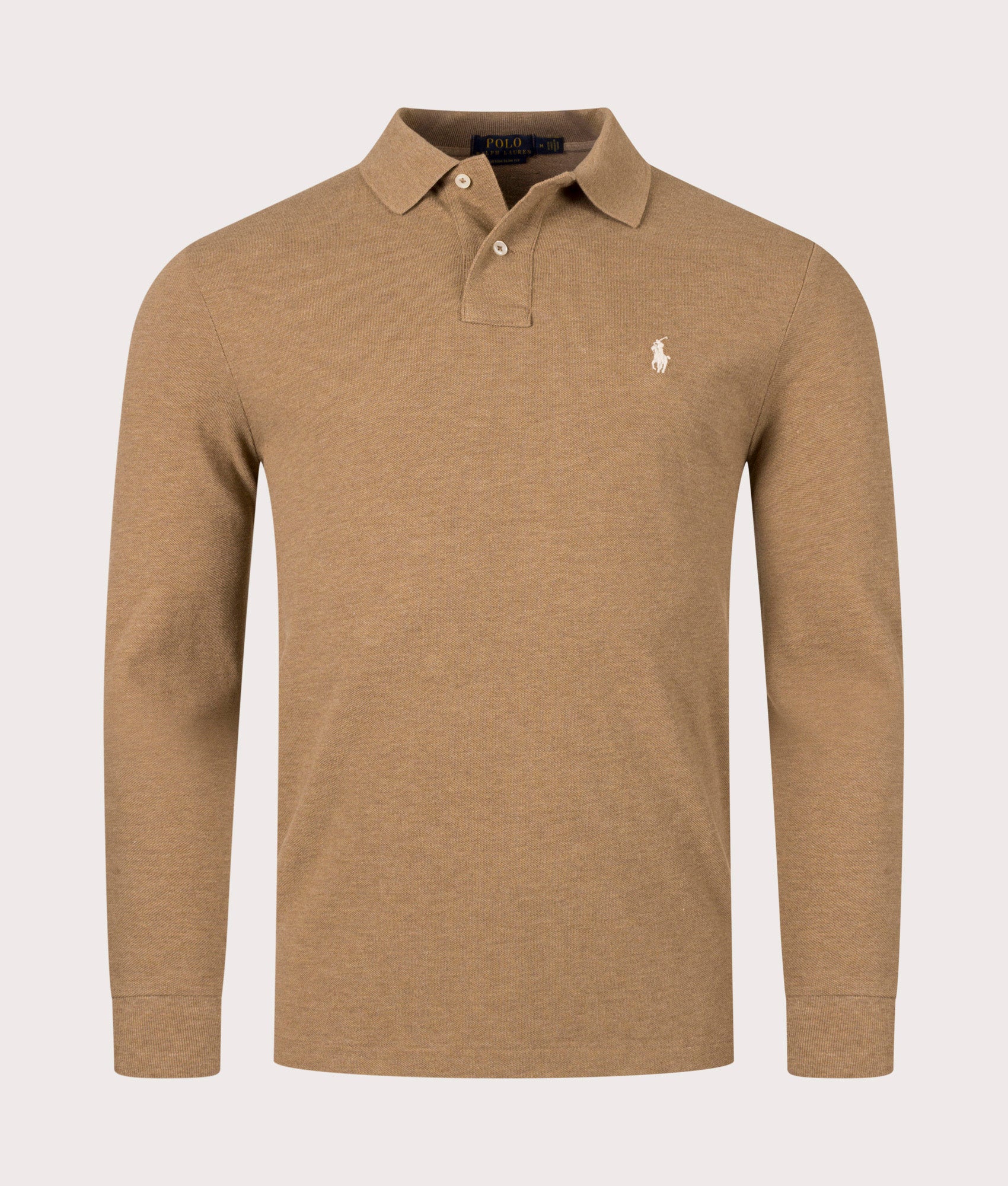 Custom Slim Fit Long Sleeve Polo Shirt