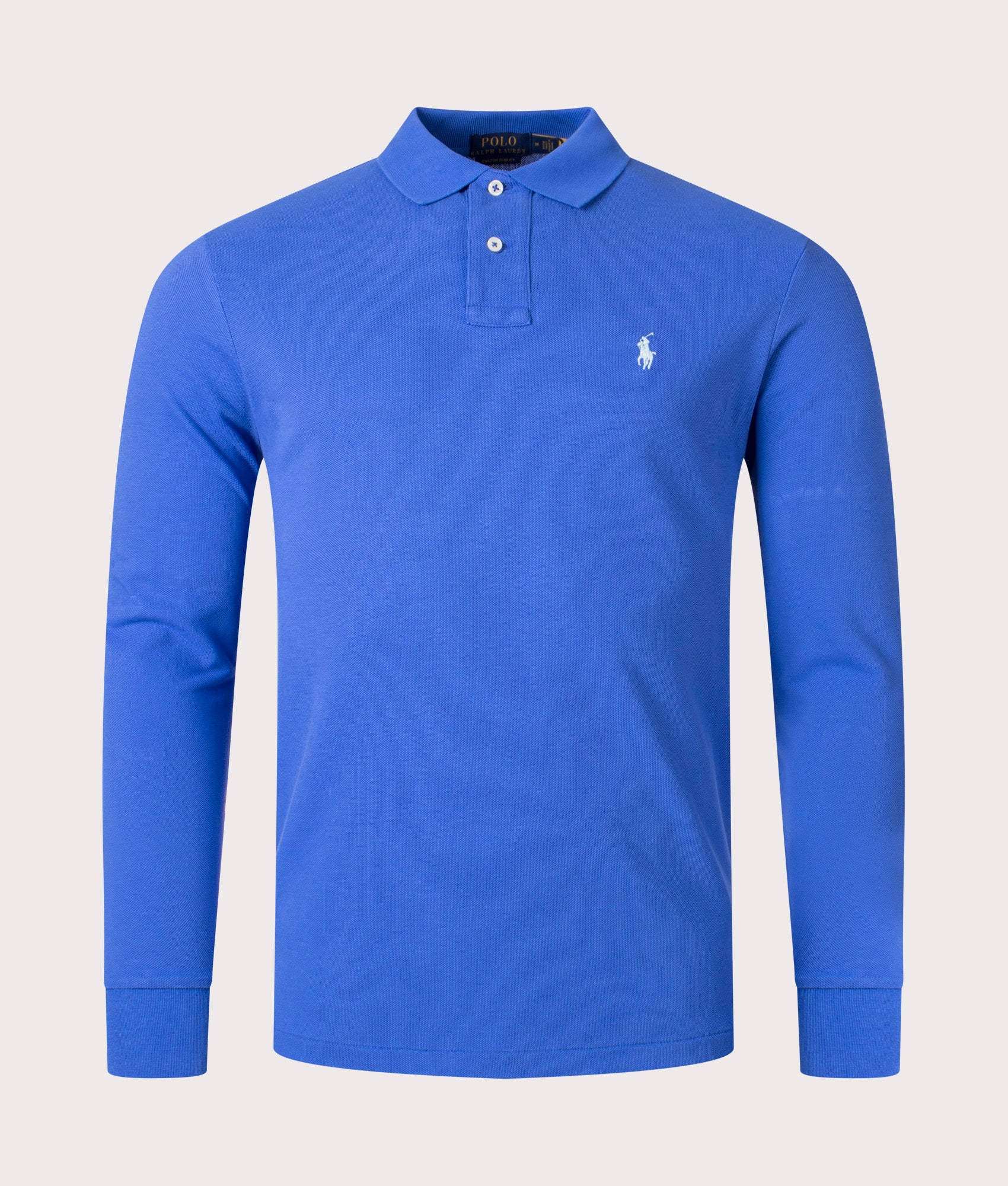 Custom Slim Fit Long Sleeve Polo Shirt