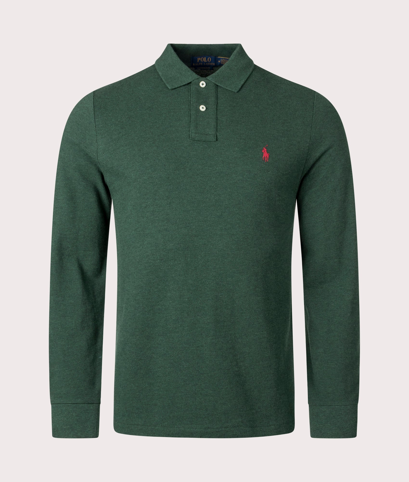 Custom Slim Fit Long Sleeve Polo Shirt