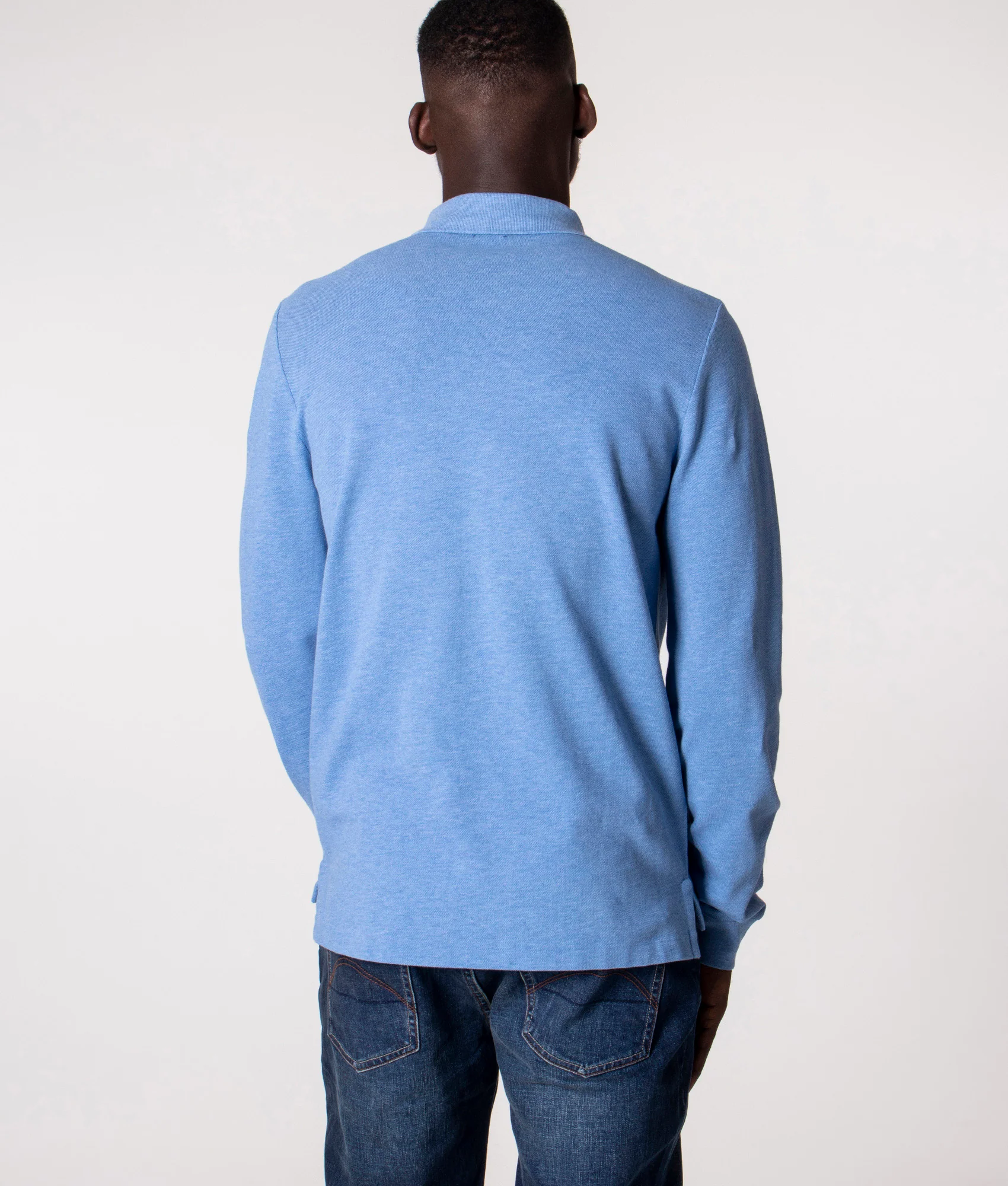 Custom Slim Fit Long Sleeve Polo Shirt - Image 4